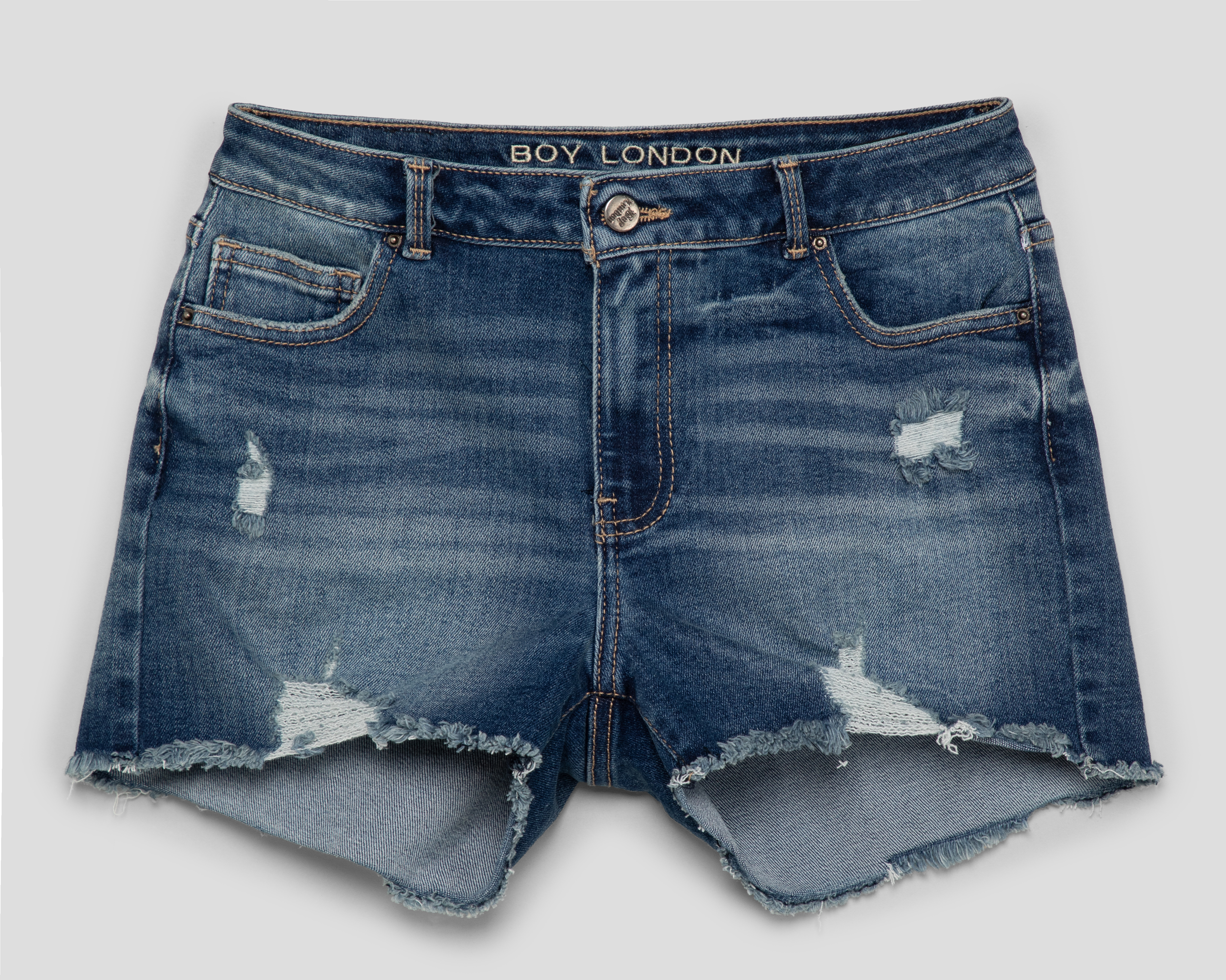 Short Boy London de Mezclilla para Mujer