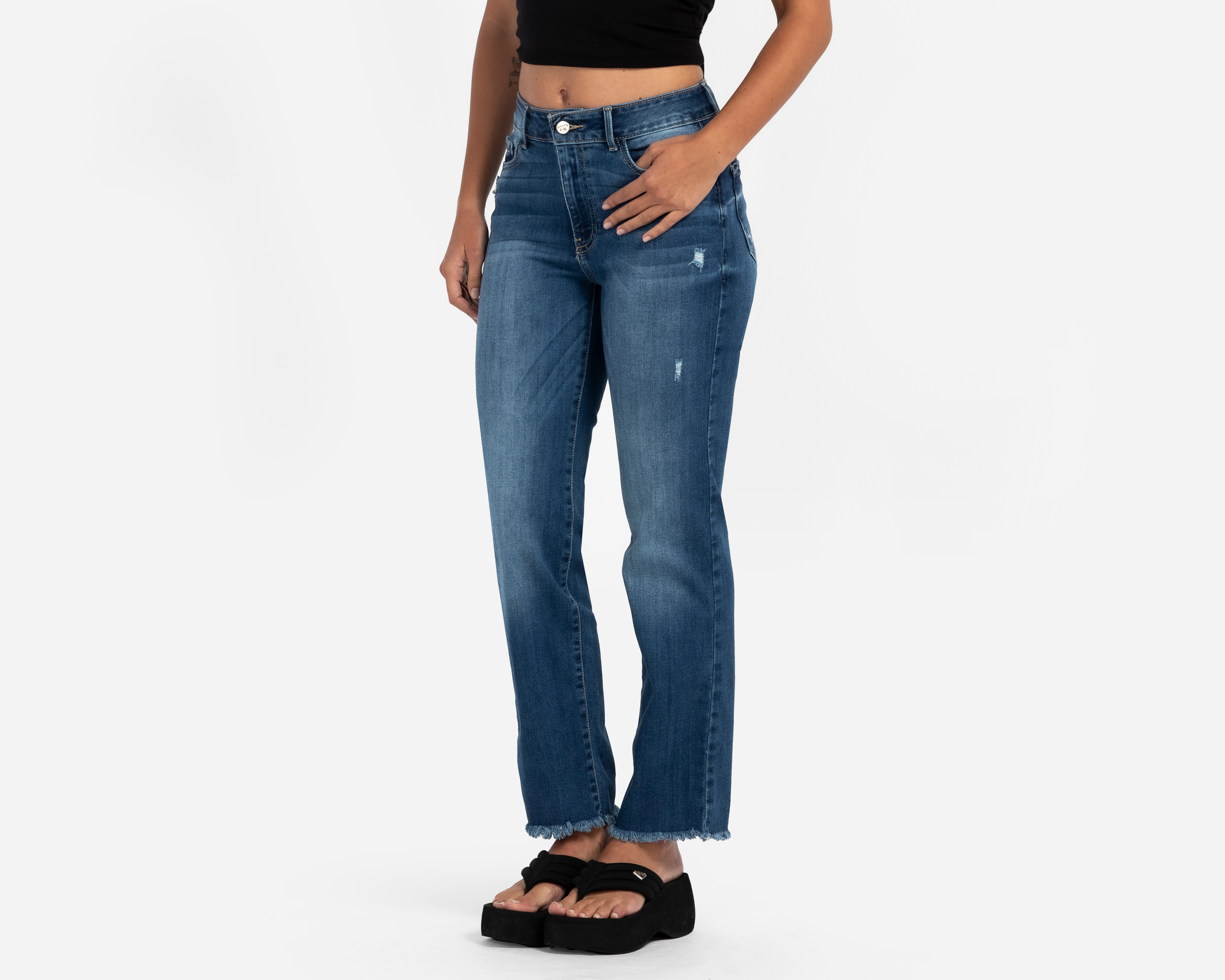 Jeans Recto Boy London para Mujer