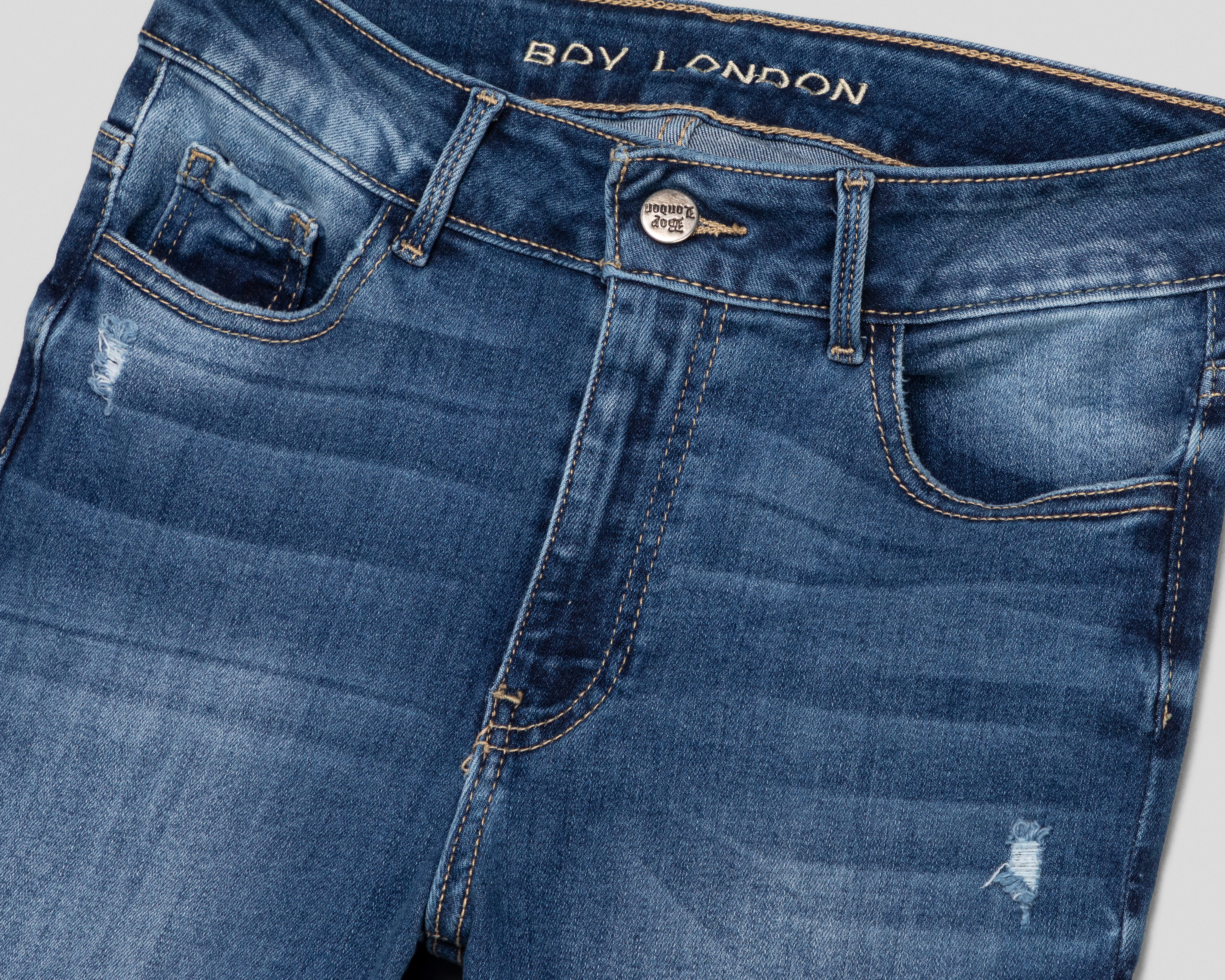 Foto 4 pulgar | Foto 3 | Jeans Recto Boy London para Mujer