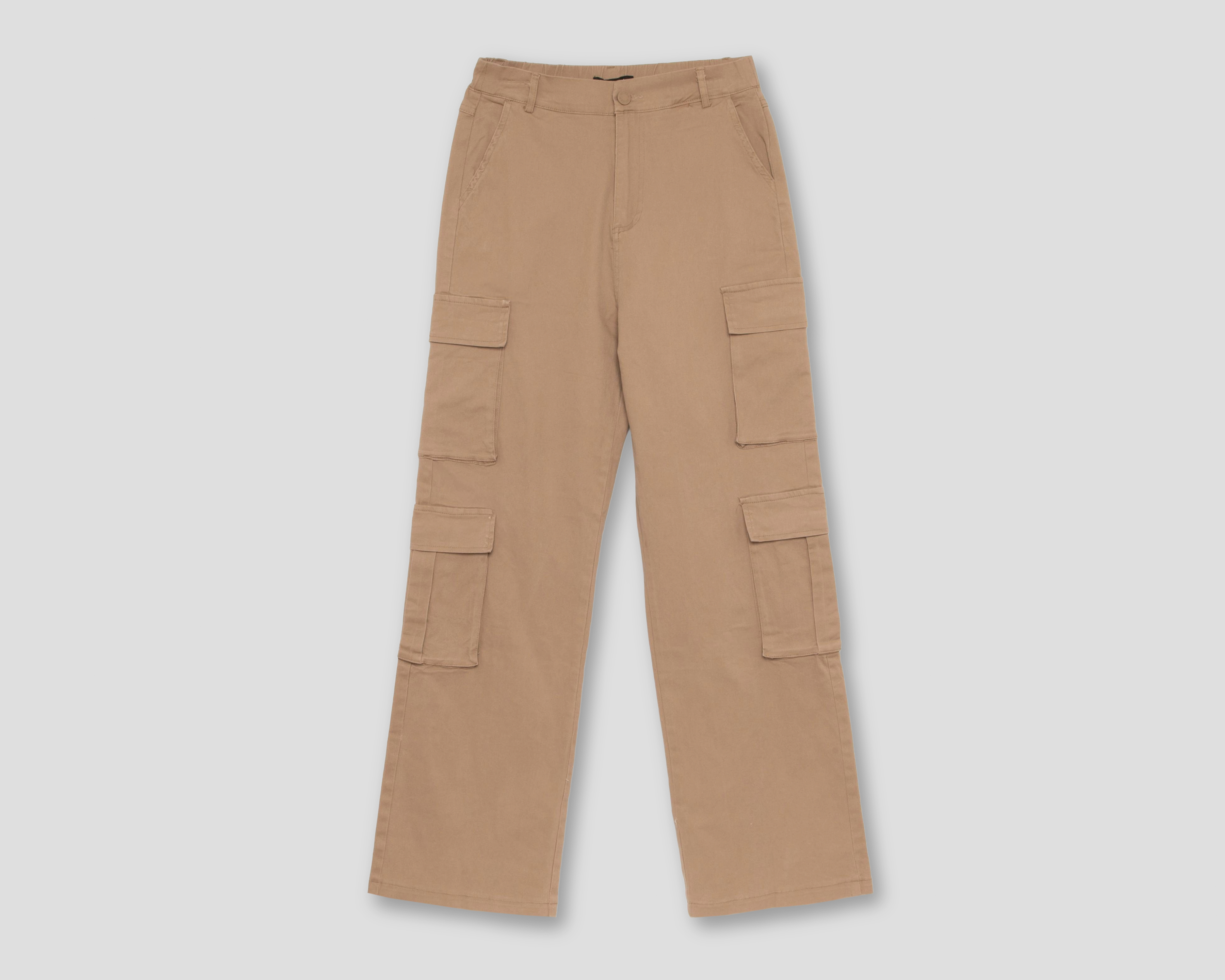 Foto 2 pulgar | Foto 1 | Pantalón Cargo Forever 21 Caqui para Mujer