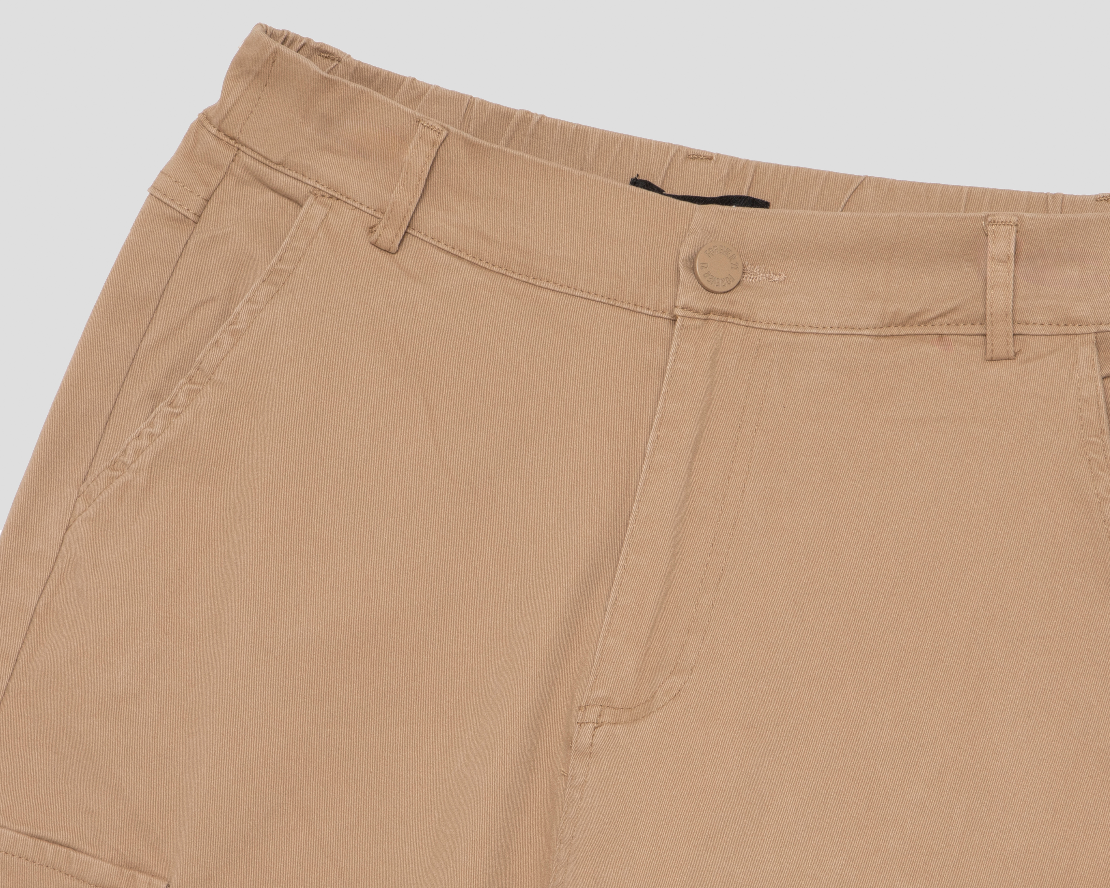 Foto 4 pulgar | Foto 3 | Pantalón Cargo Forever 21 Caqui para Mujer