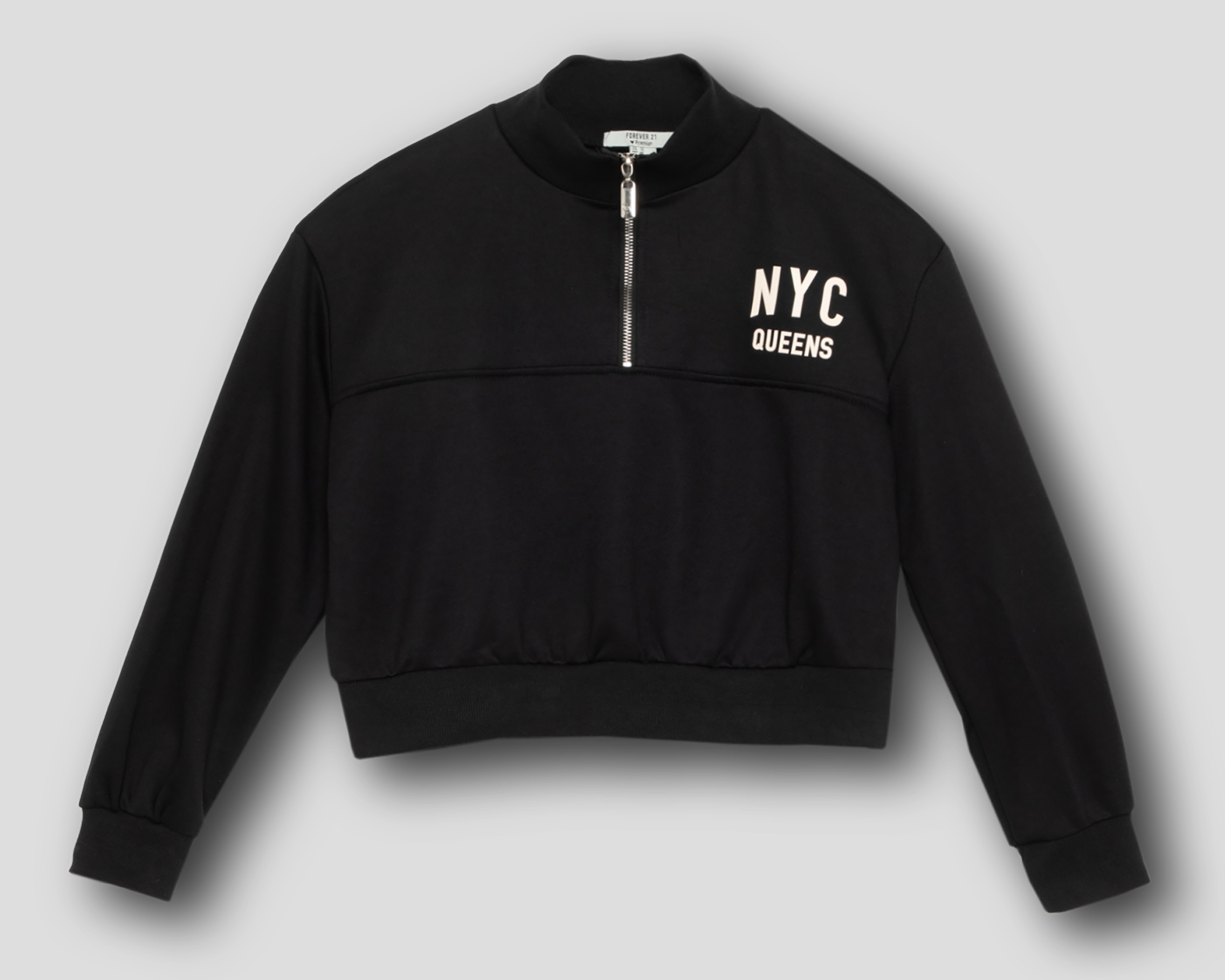 Sudadera Negra Forever 21 para Mujer