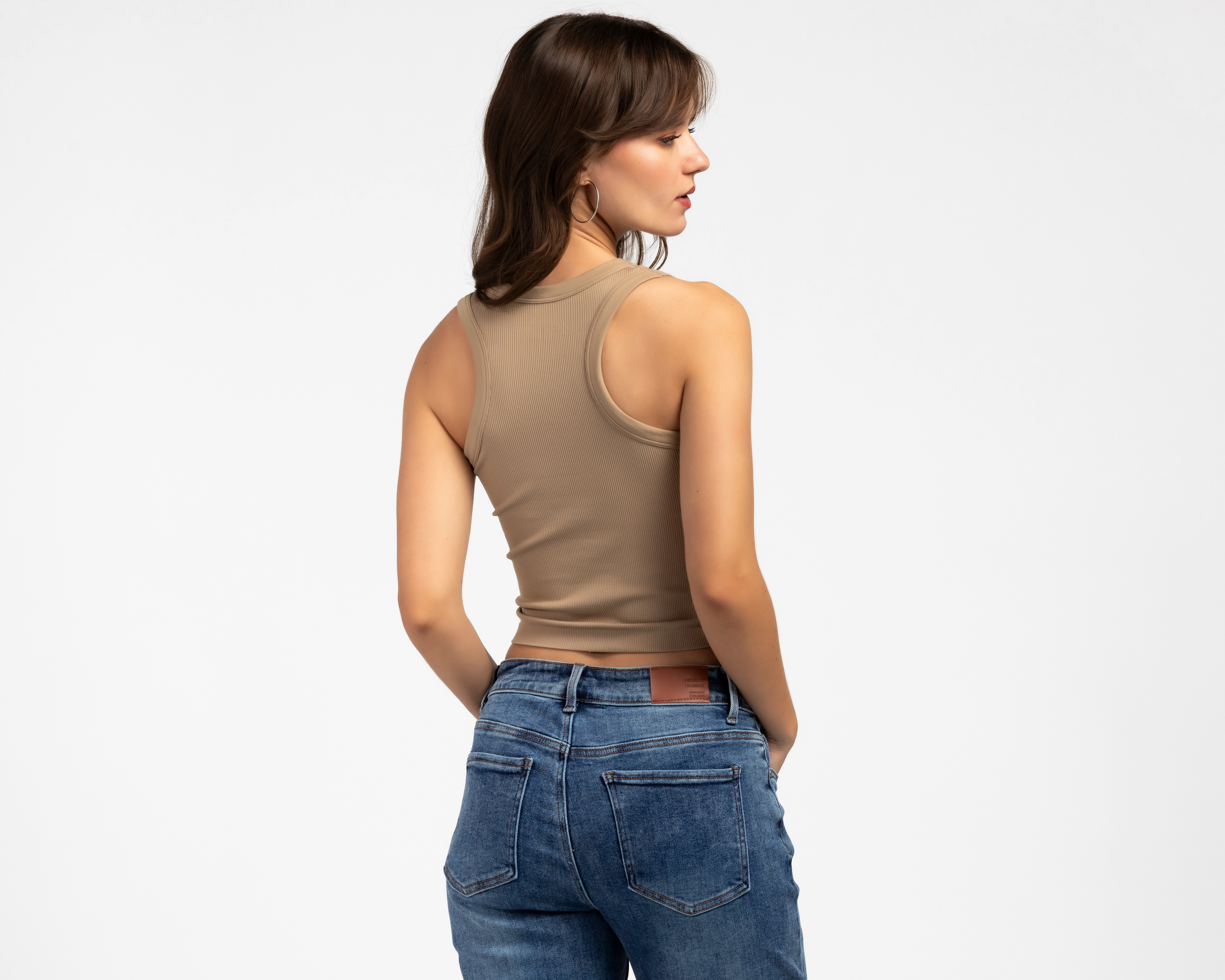 Foto 4 pulgar | Foto 3 | Playera sin Mangas Forever 21 para Mujer