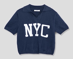 Playera Polo Forever 21 Azul Marino Juvenil