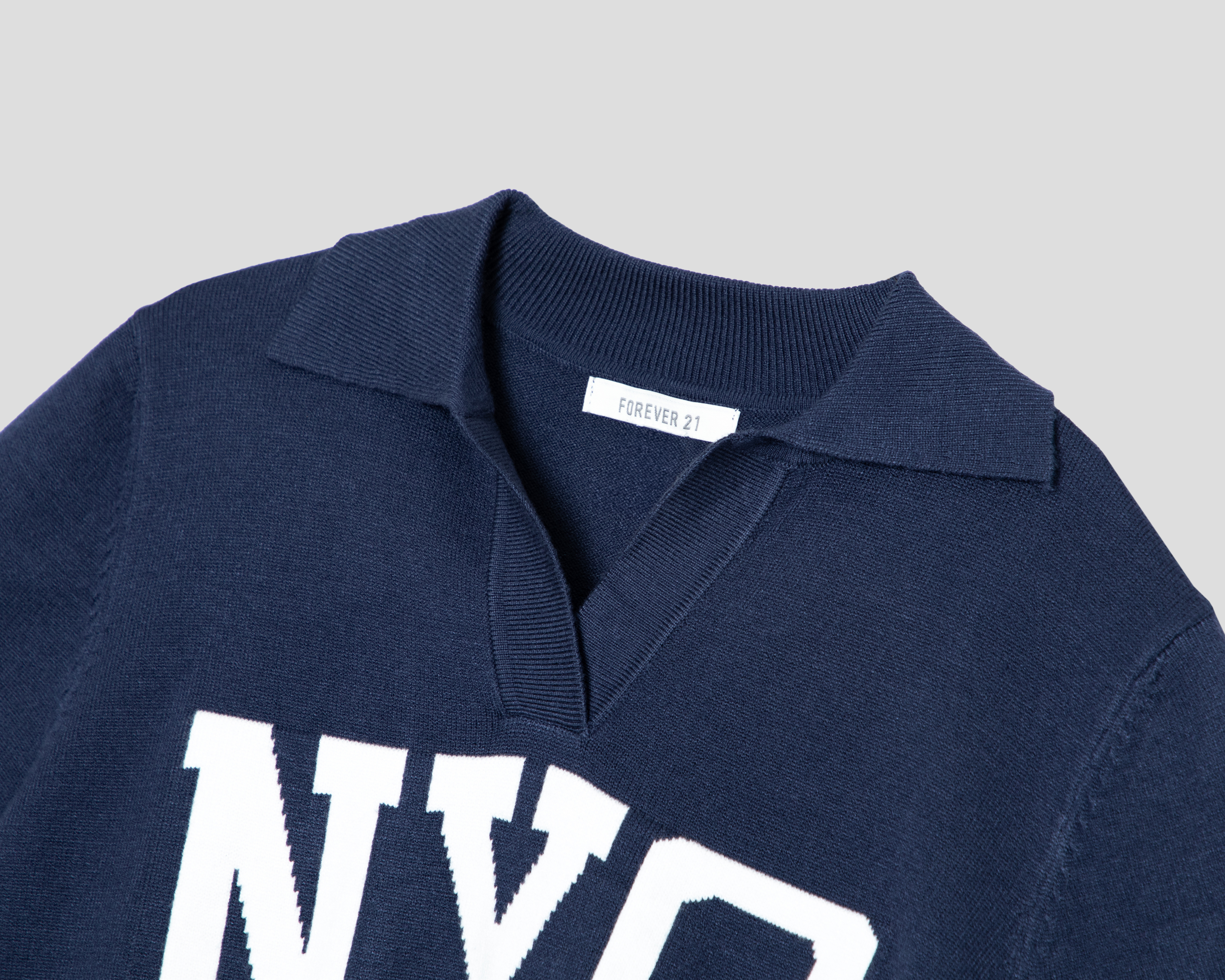 Foto 3 | Foto 3 | Playera Polo Forever 21 Azul Marino Juvenil