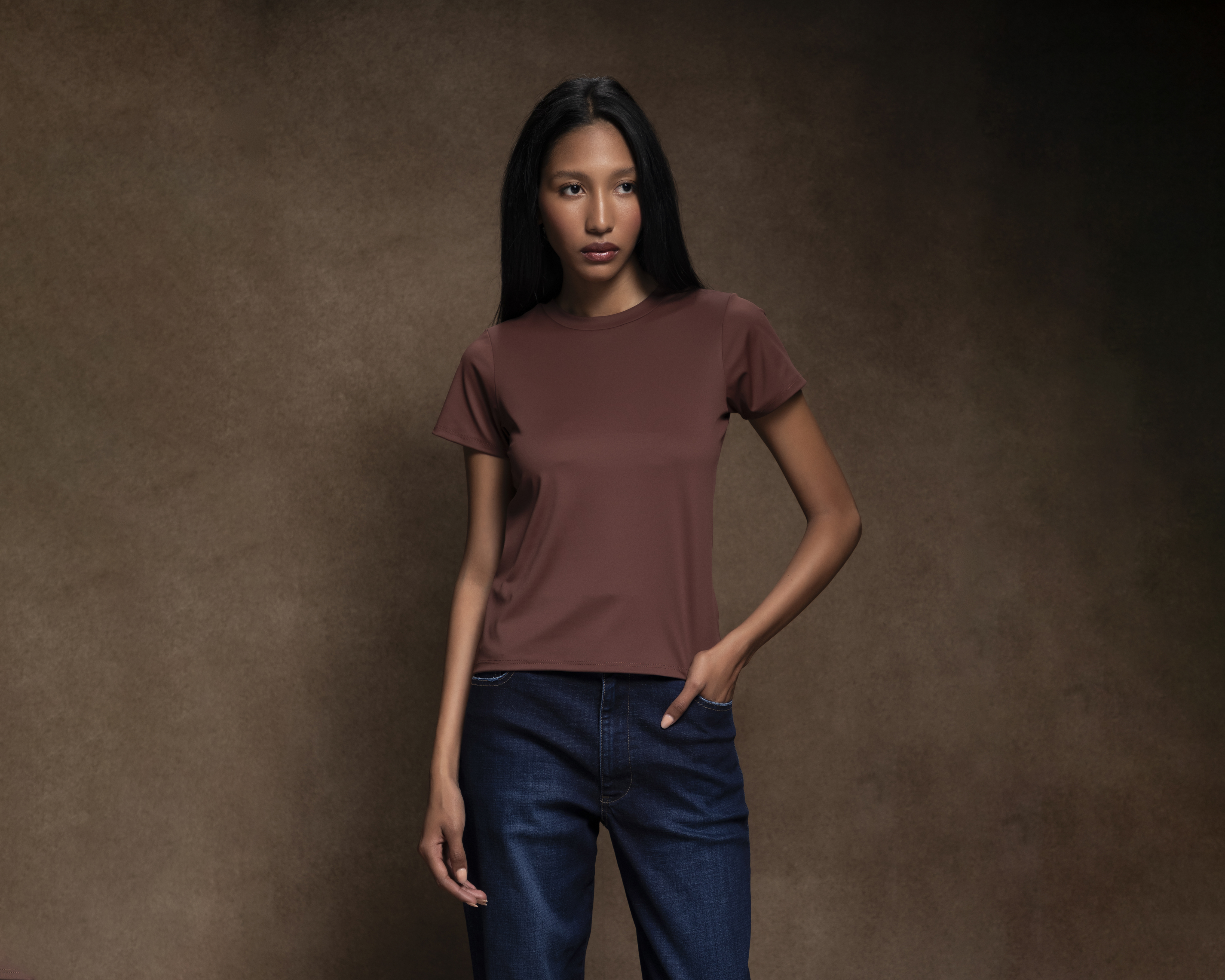 Foto 3 pulgar | Foto 2 | Playera Manga Corta Strona para Mujer