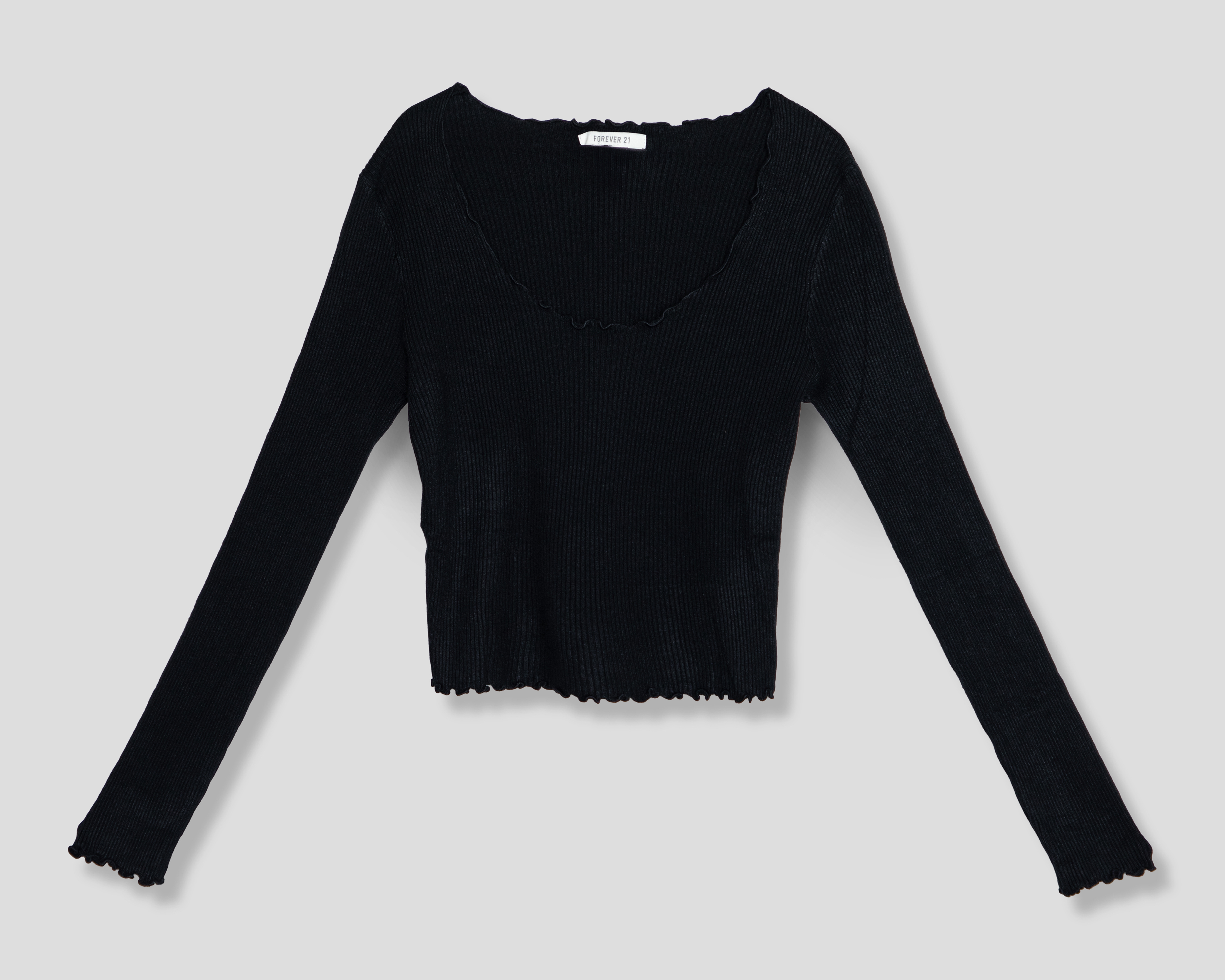 Playera Manga Larga Forever 21 para Mujer