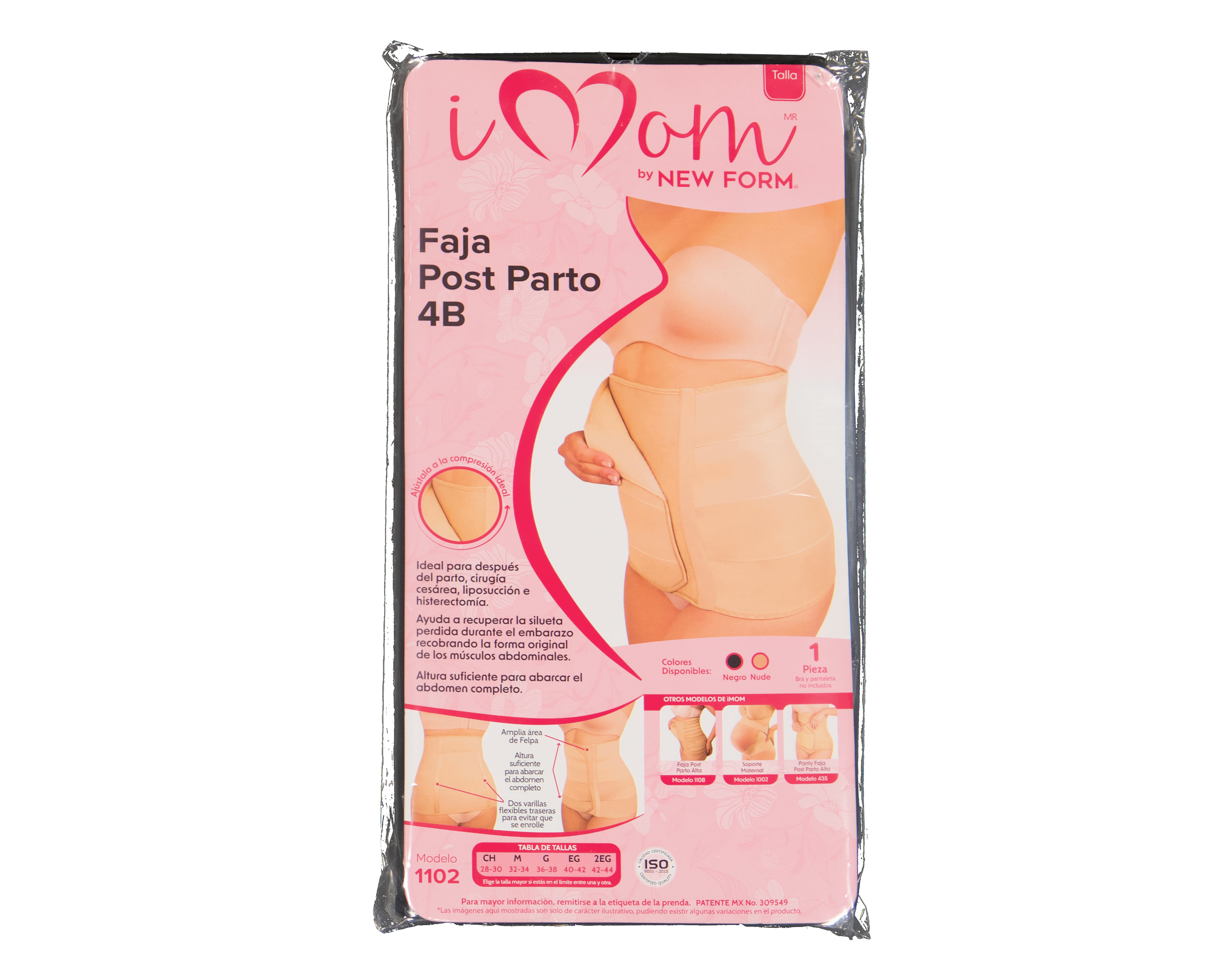 Foto 4 | Foto 4 | Faja Posparto Negra I Mom By New Form Mediana Compresión para Mujer