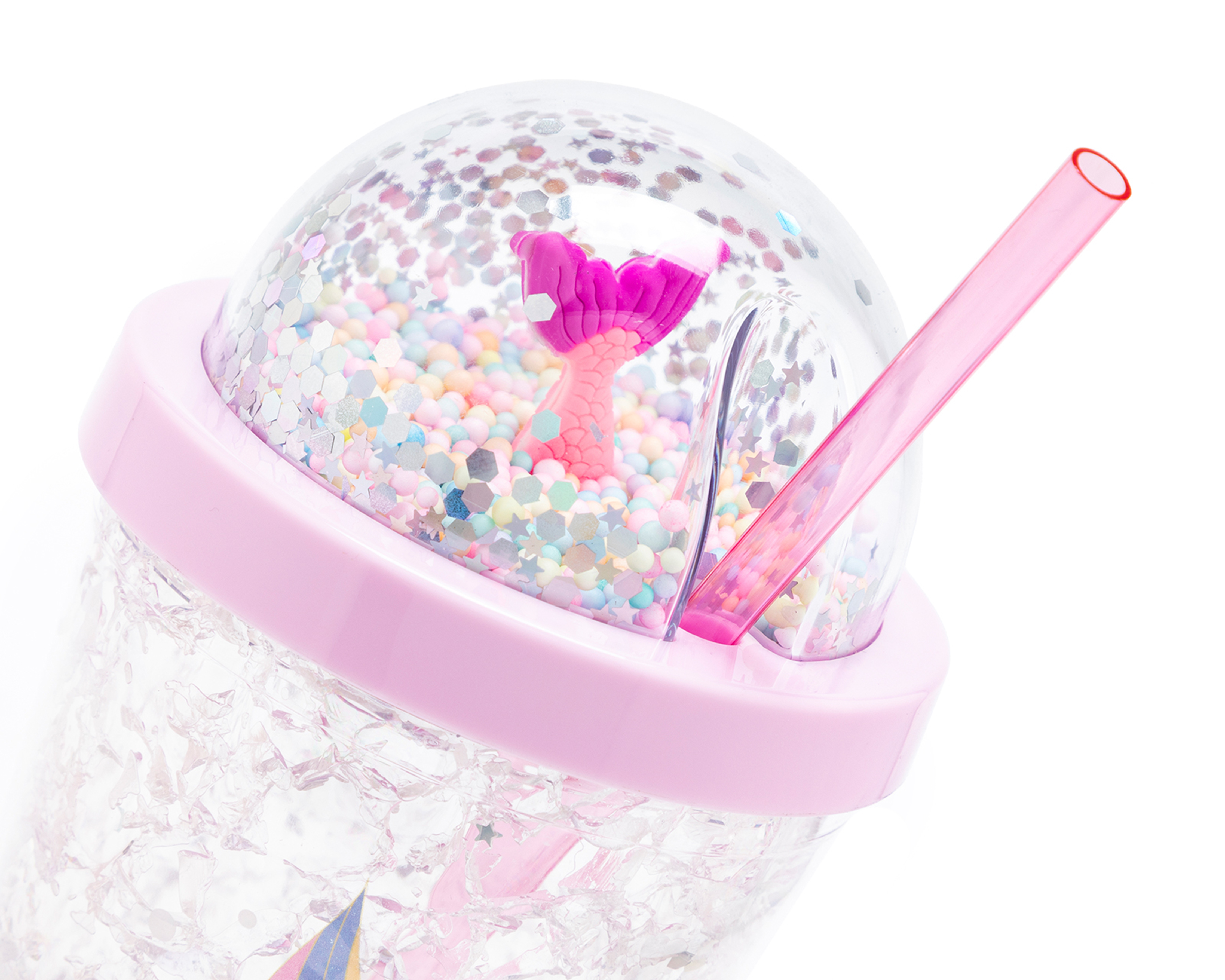 Foto 3 pulgar | Foto 2 | Vaso con Popote de Plástico 18 Forever 550 ml