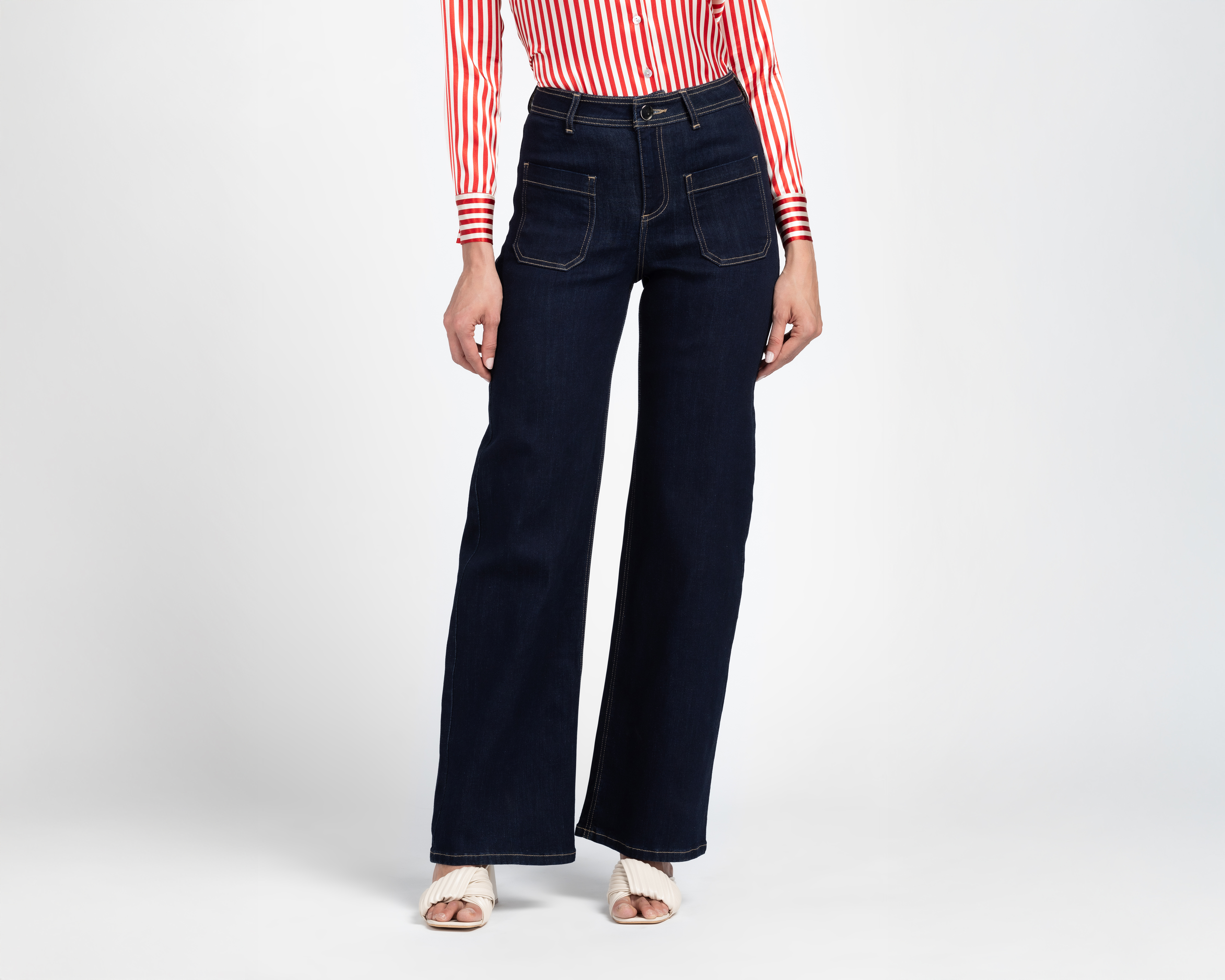 Foto 2 pulgar | Foto 1 | Jeans Wide Leg Sahara para Mujer