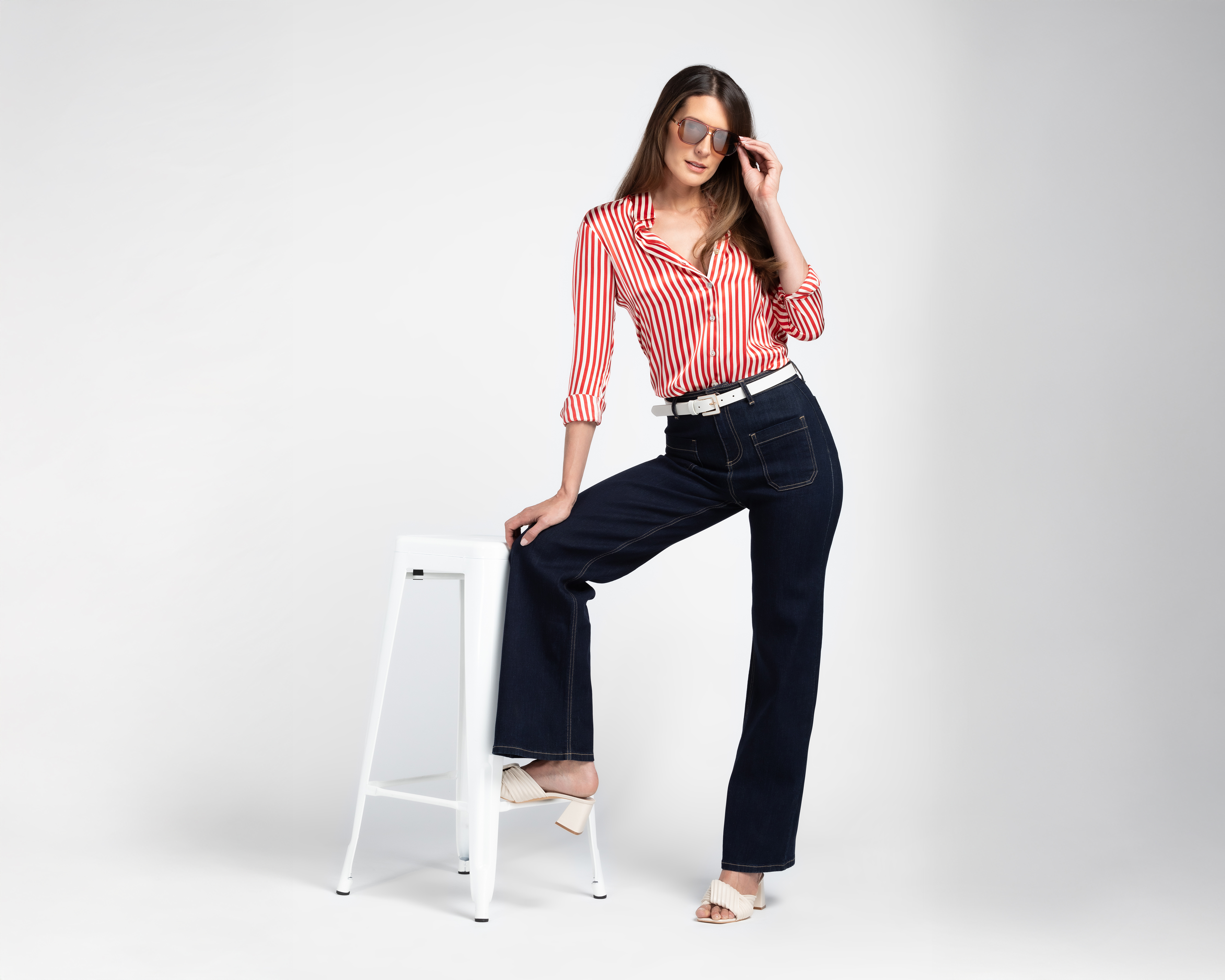 Foto 3 pulgar | Foto 2 | Jeans Wide Leg Sahara para Mujer