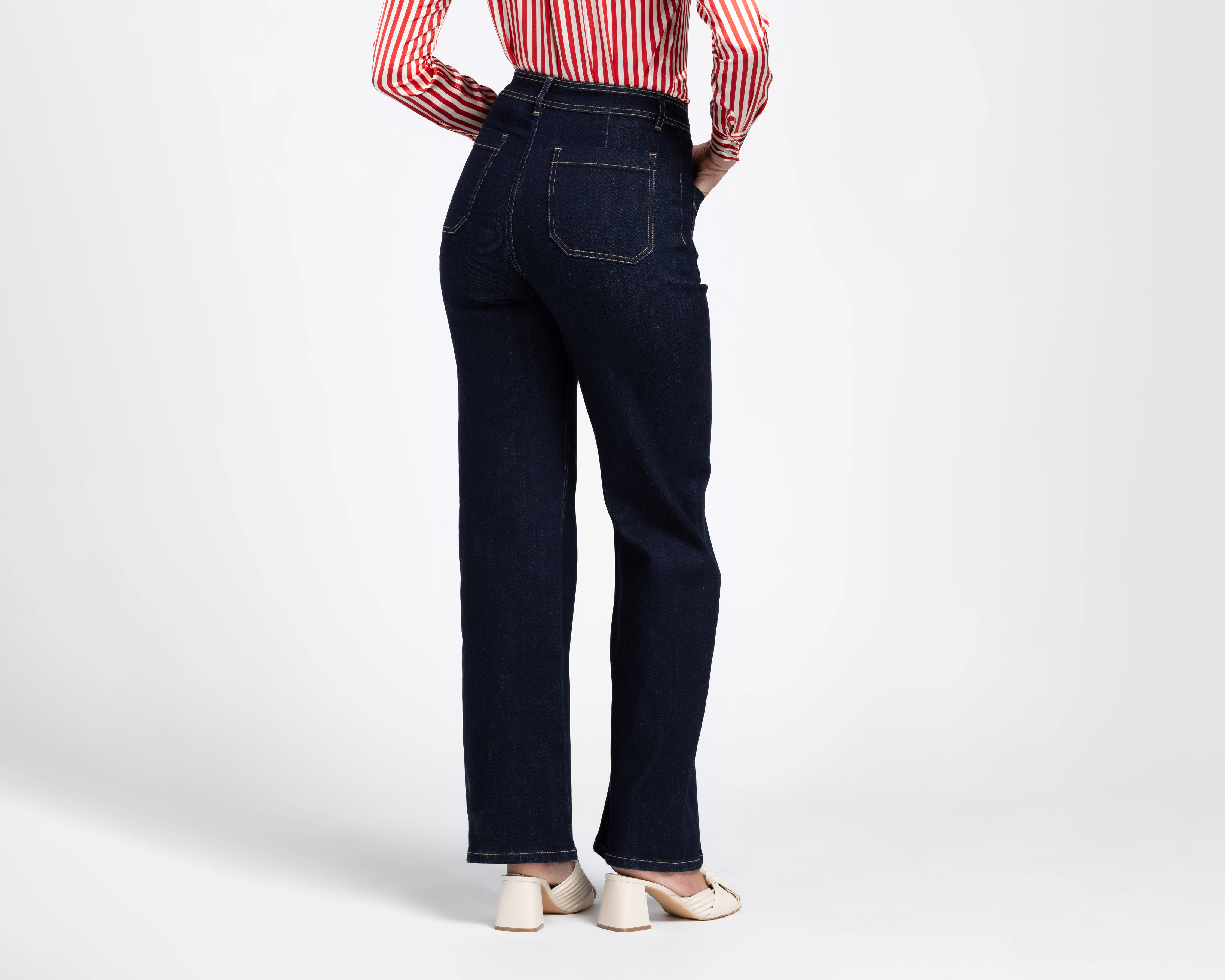 Foto 4 pulgar | Foto 3 | Jeans Wide Leg Sahara para Mujer