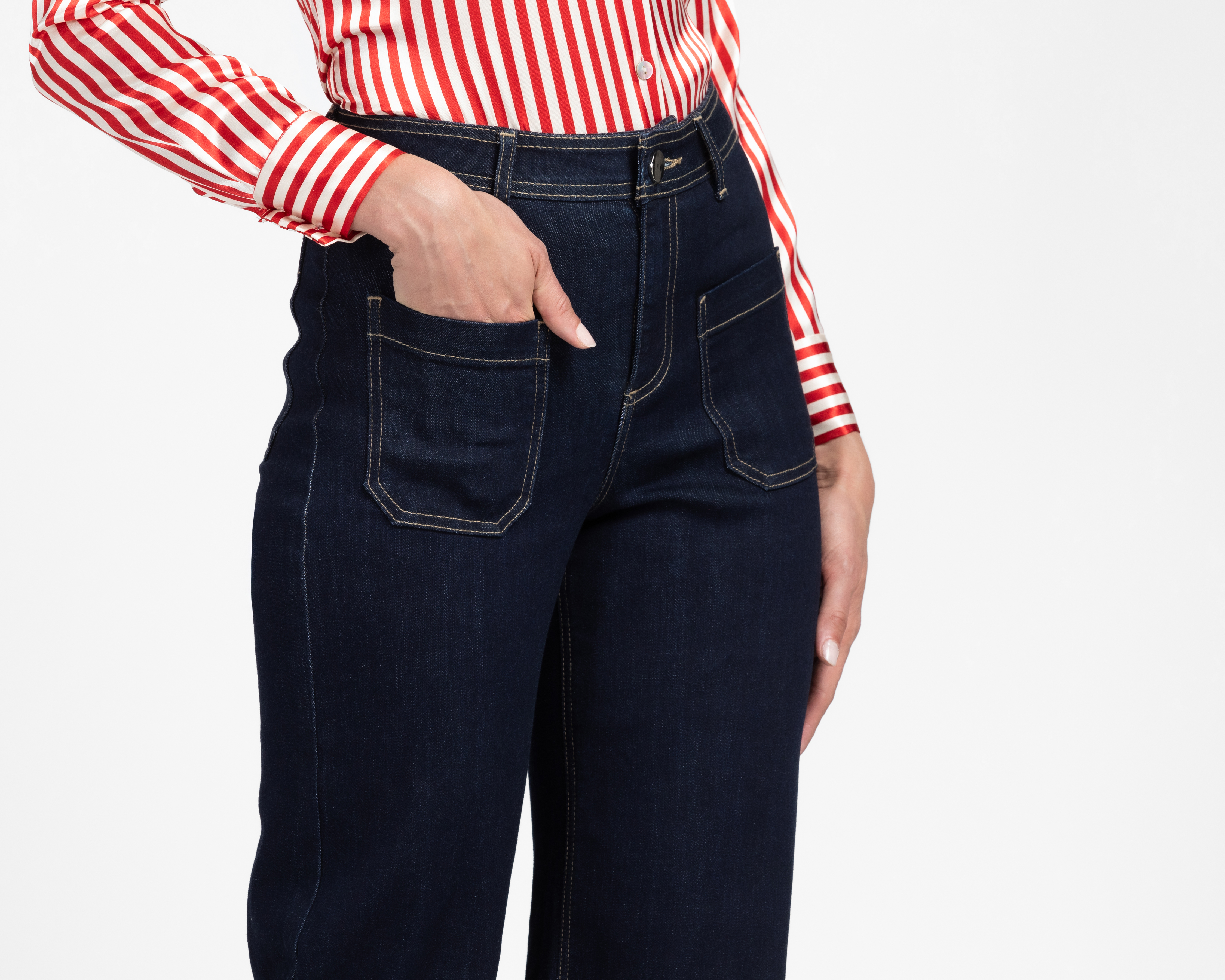 Foto 5 pulgar | Foto 4 | Jeans Wide Leg Sahara para Mujer