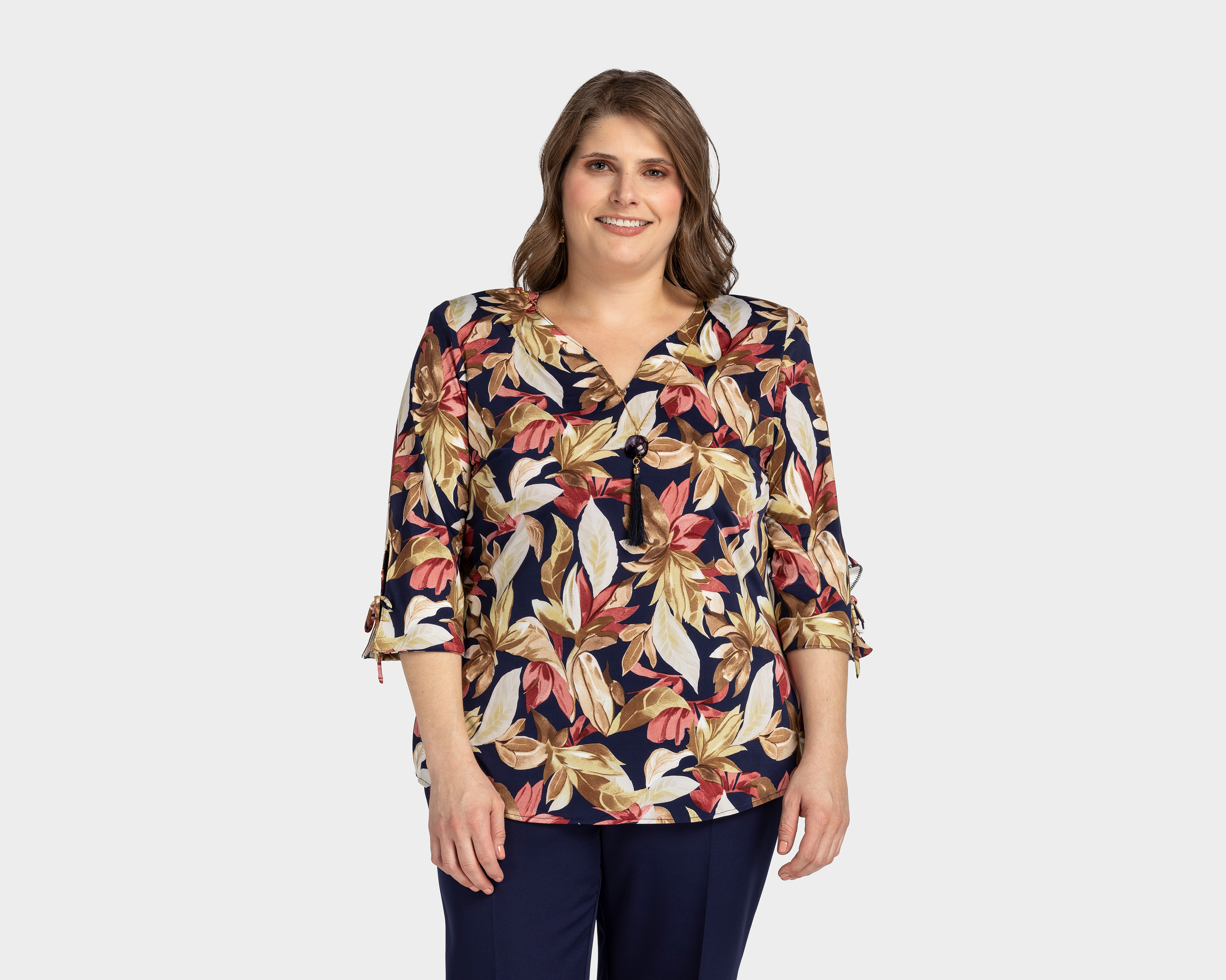 Foto 2 pulgar | Foto 1 | Blusa Paloma Cuello V para Mujer