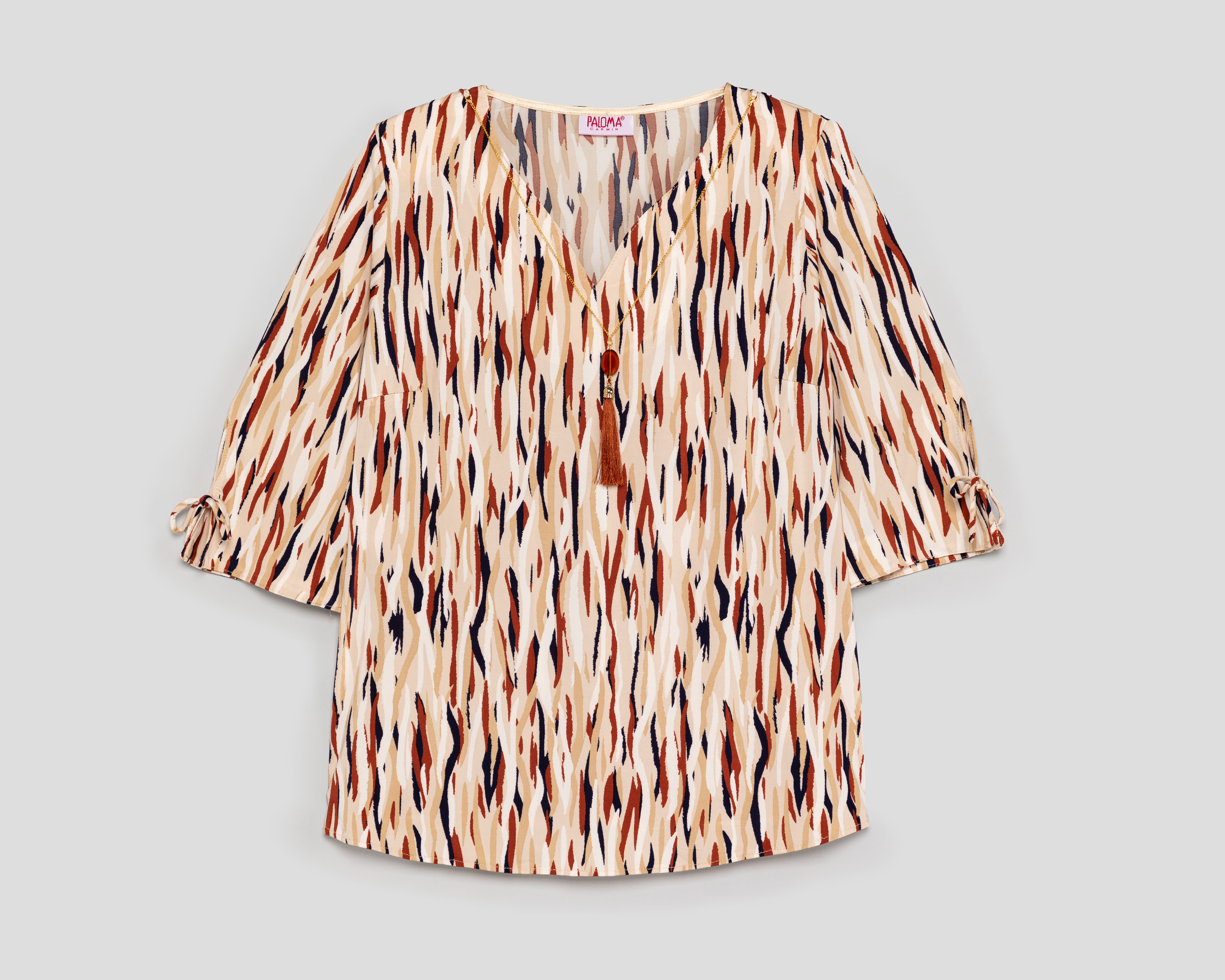 Foto 2 pulgar | Foto 1 | Blusa Paloma Cuello V para Mujer