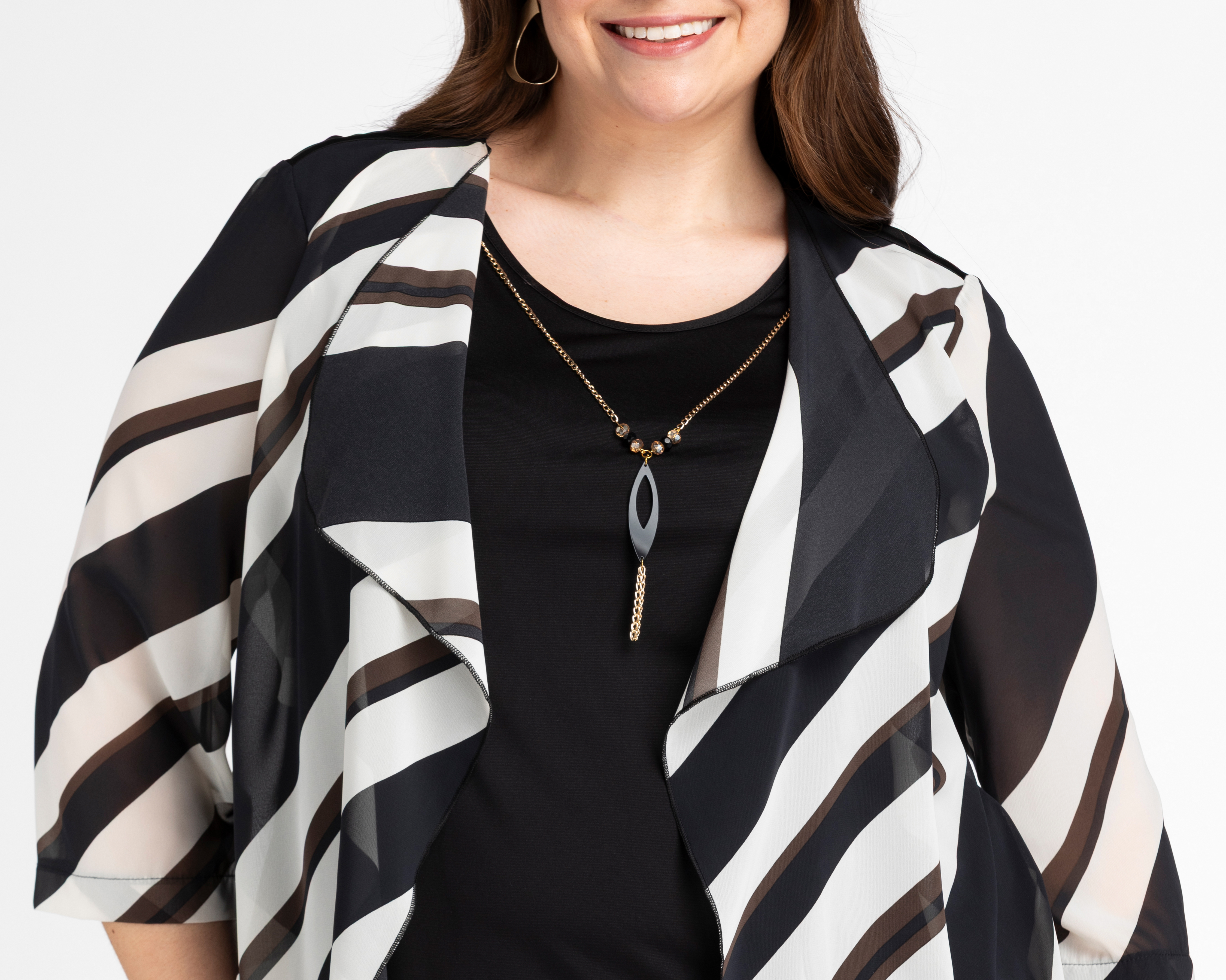 Foto 5 pulgar | Foto 4 | Blusa Lady Sun a Rayas para Mujer