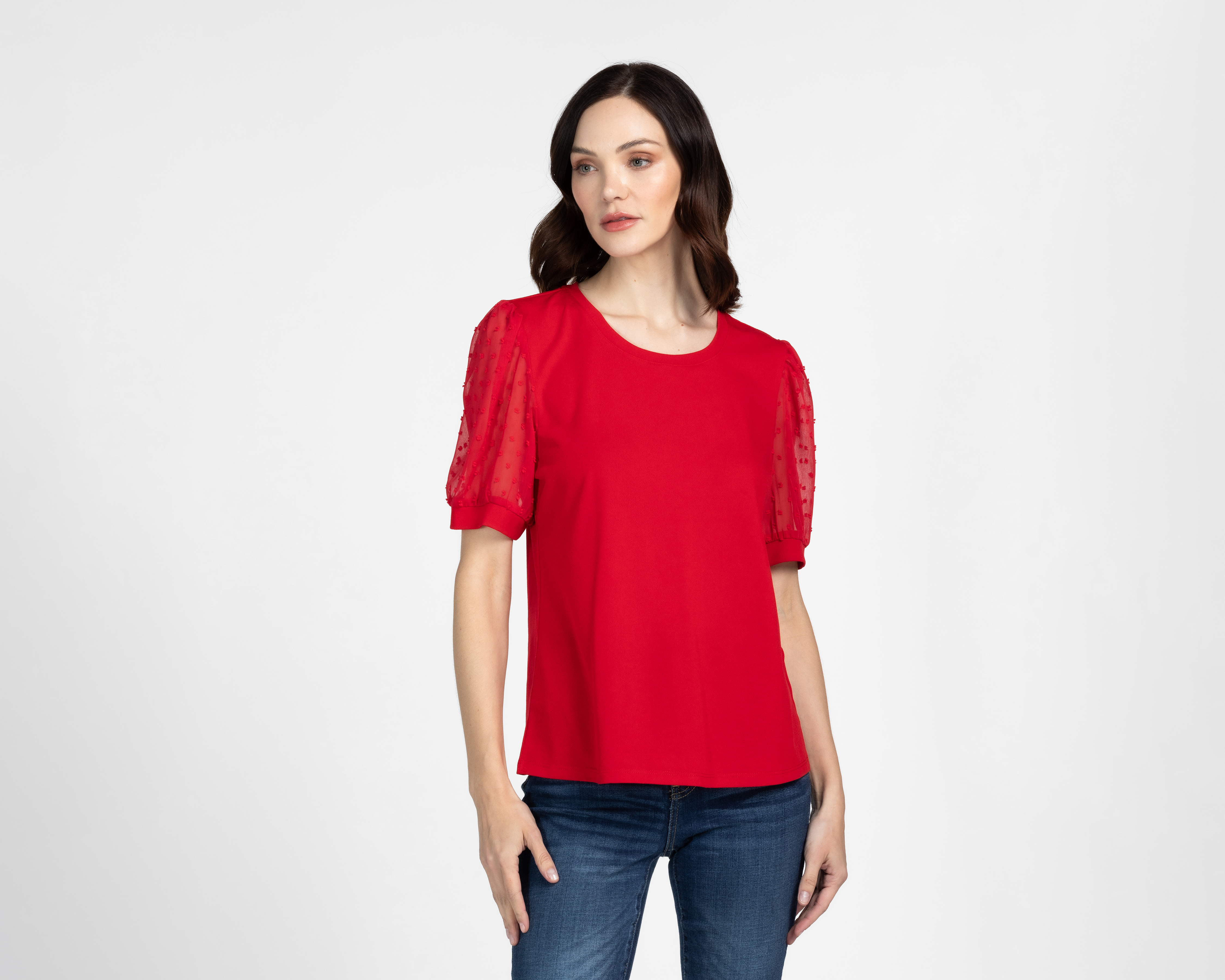 Foto 2 pulgar | Foto 1 | Blusa Sahara Manga Corta para Mujer