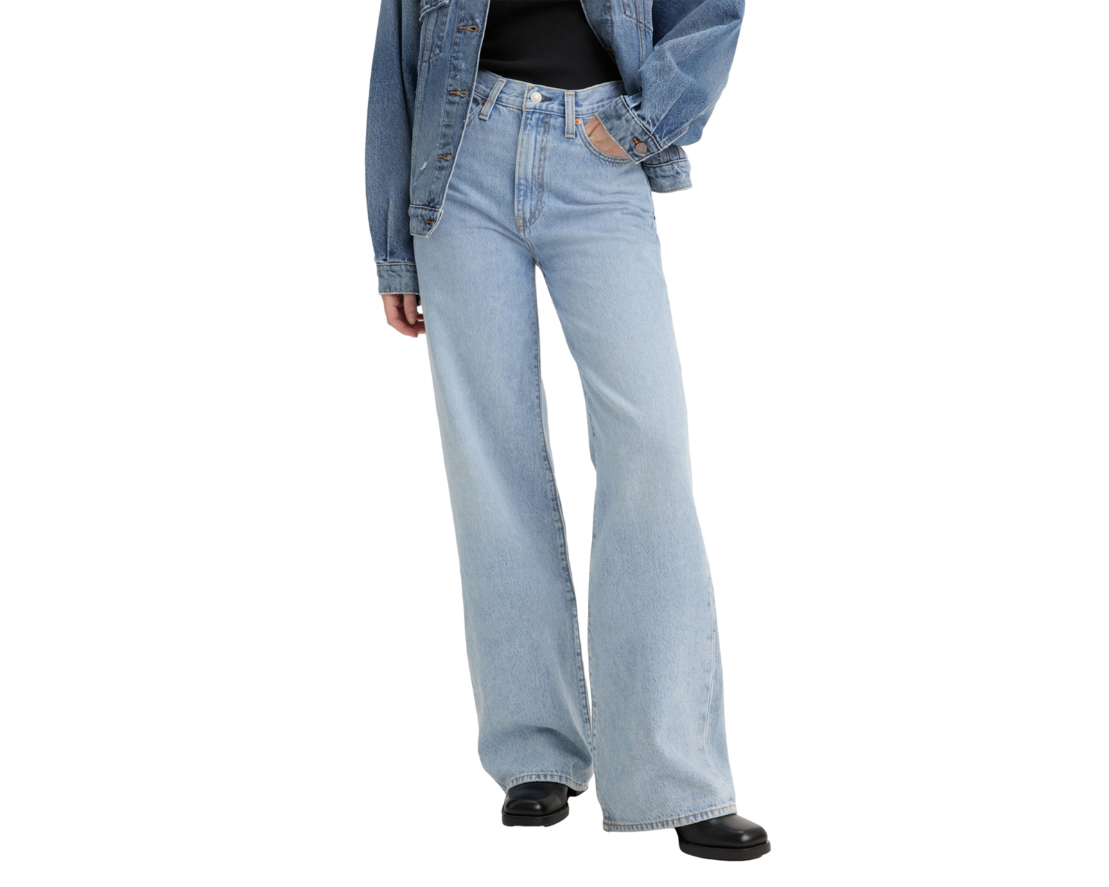 Foto 2 pulgar | Foto 1 | Jeans Levi's Ribcage Wide Leg para Mujer