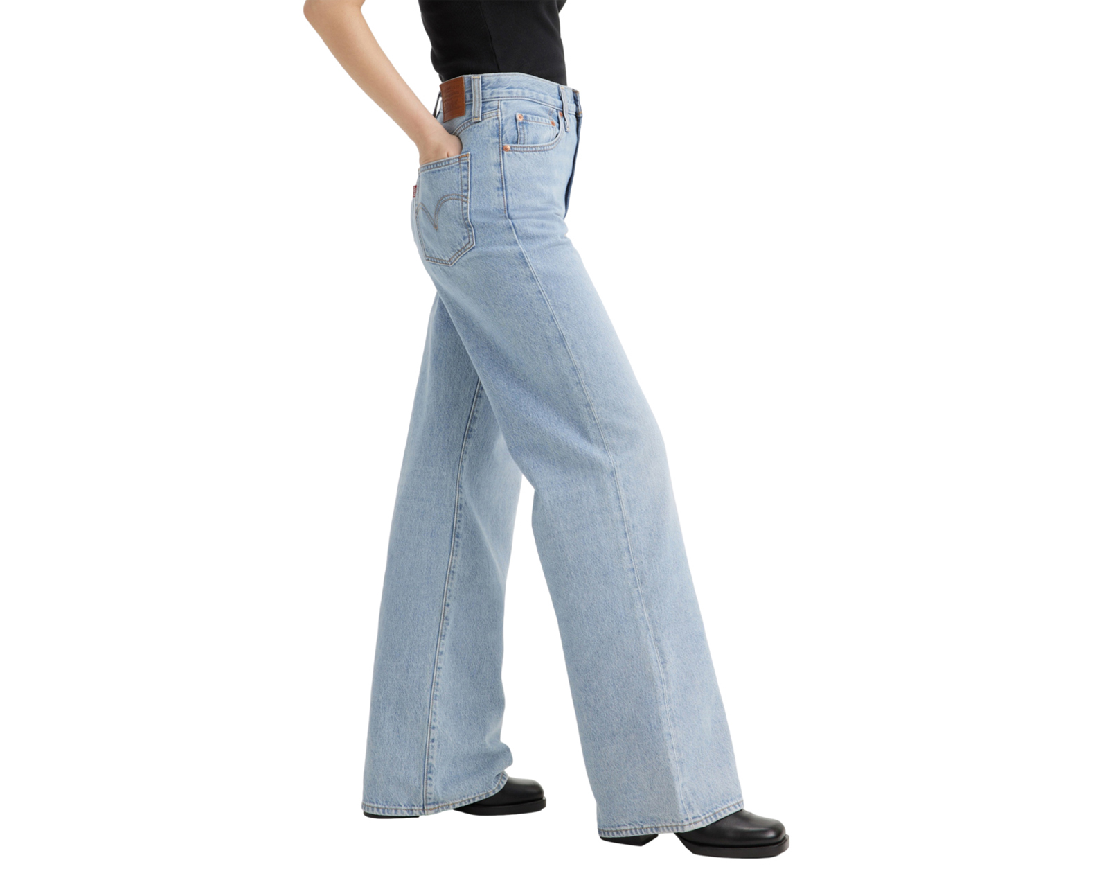 Foto 3 pulgar | Foto 2 | Jeans Levi's Ribcage Wide Leg para Mujer