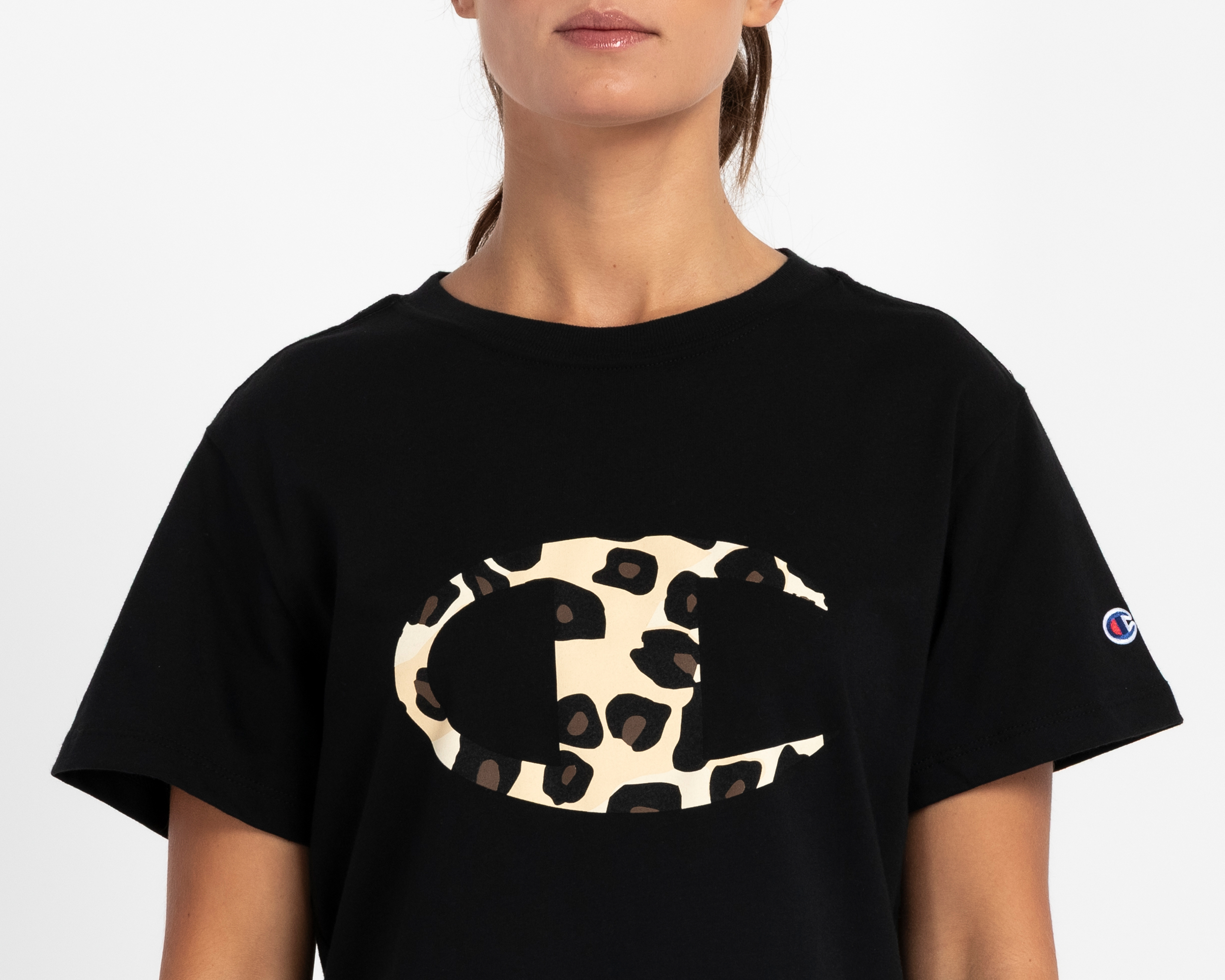 Foto 4 | Foto 4 | Playera Negra Champion para Mujer