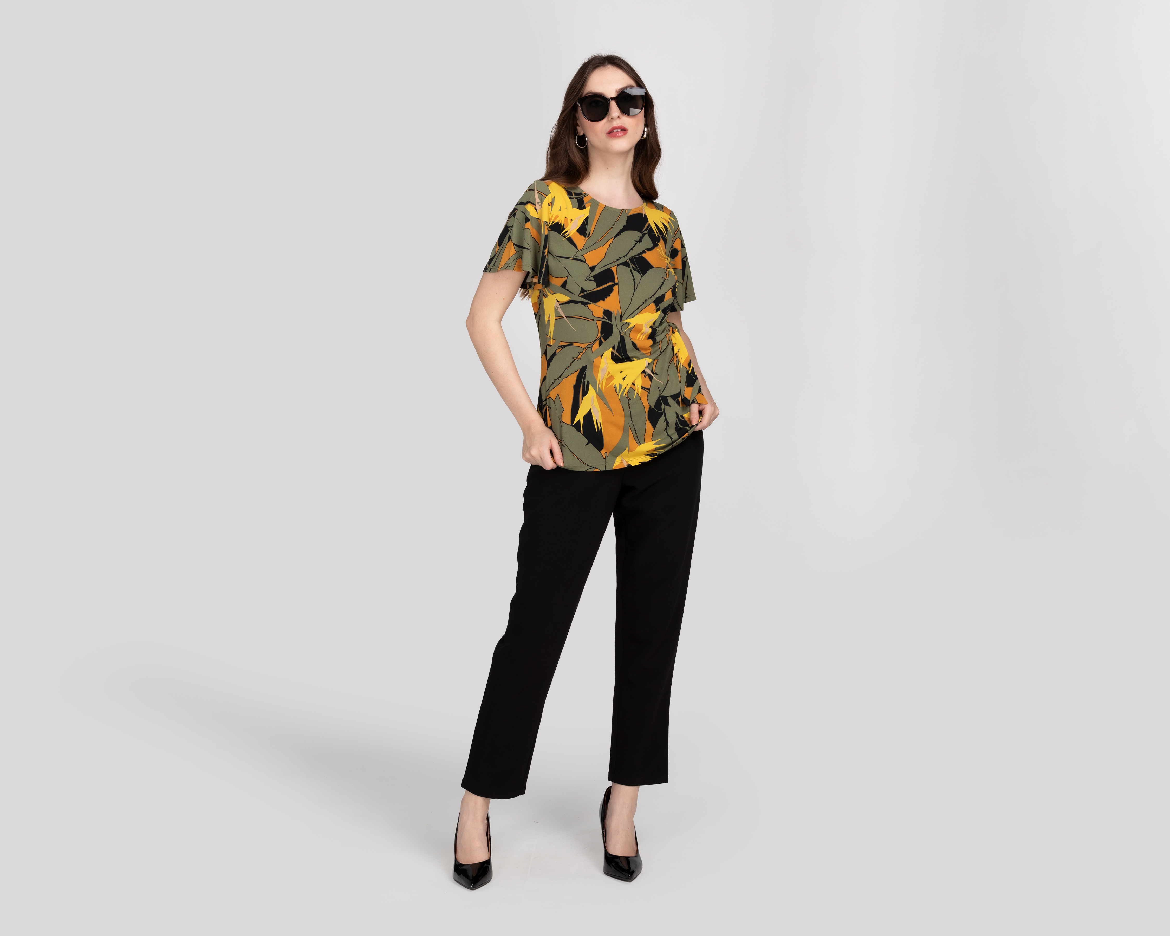 Foto 3 pulgar | Foto 2 | Blusa Sahara Manga Corta para Mujer