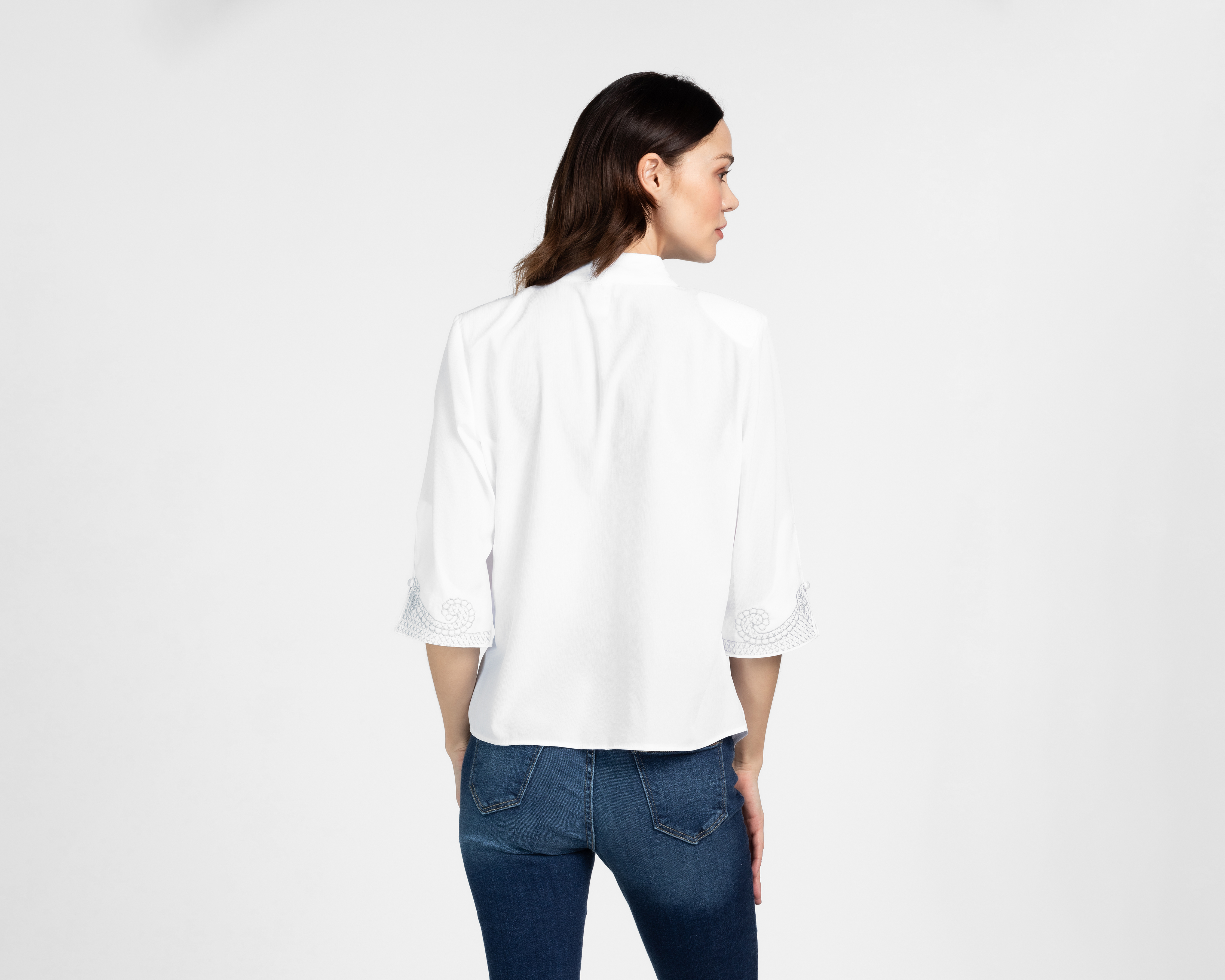 Foto 4 pulgar | Foto 3 | Blusa Paloma Cuello Mao para Mujer