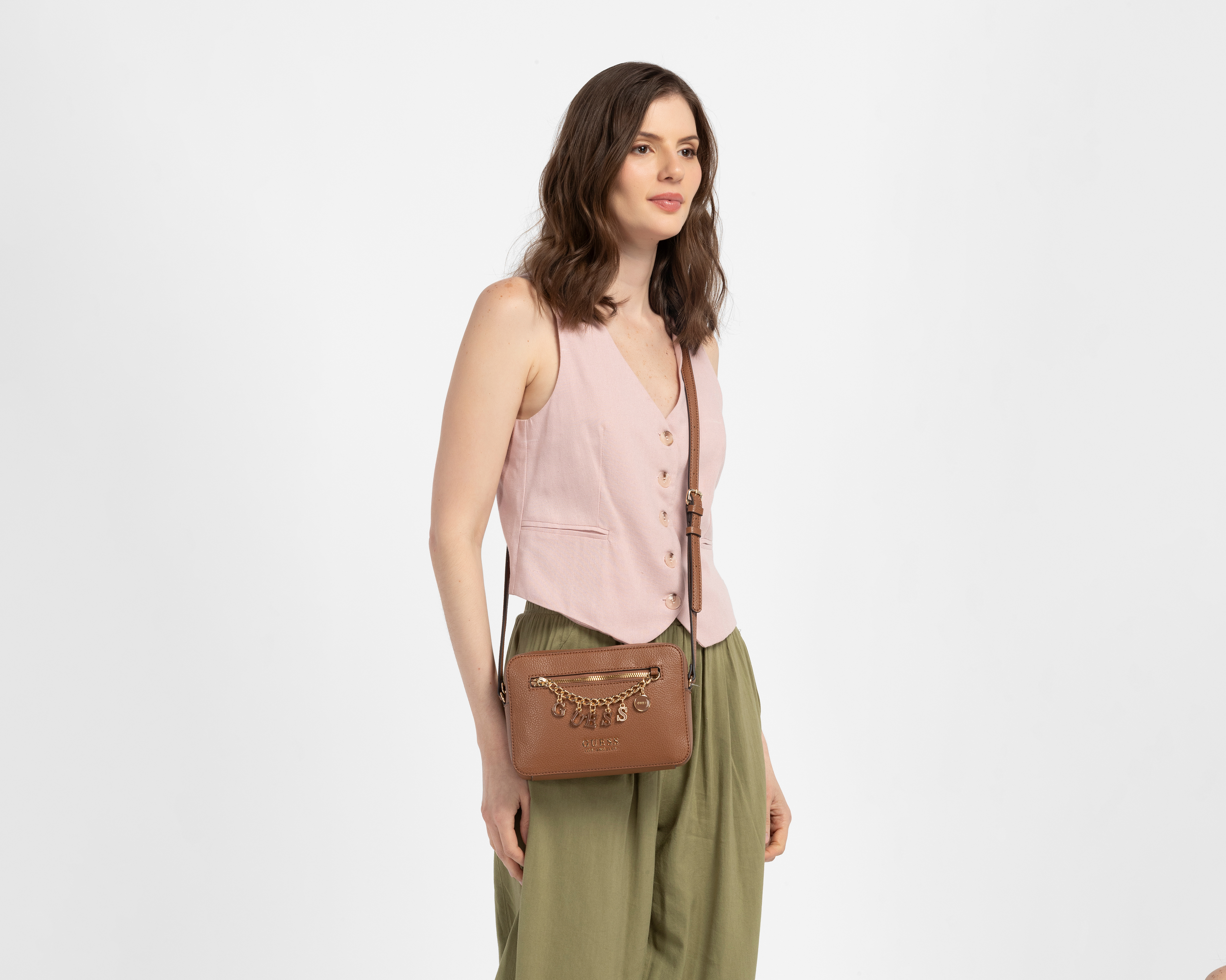 Bolsa Cruzada Guess Keiko Camera