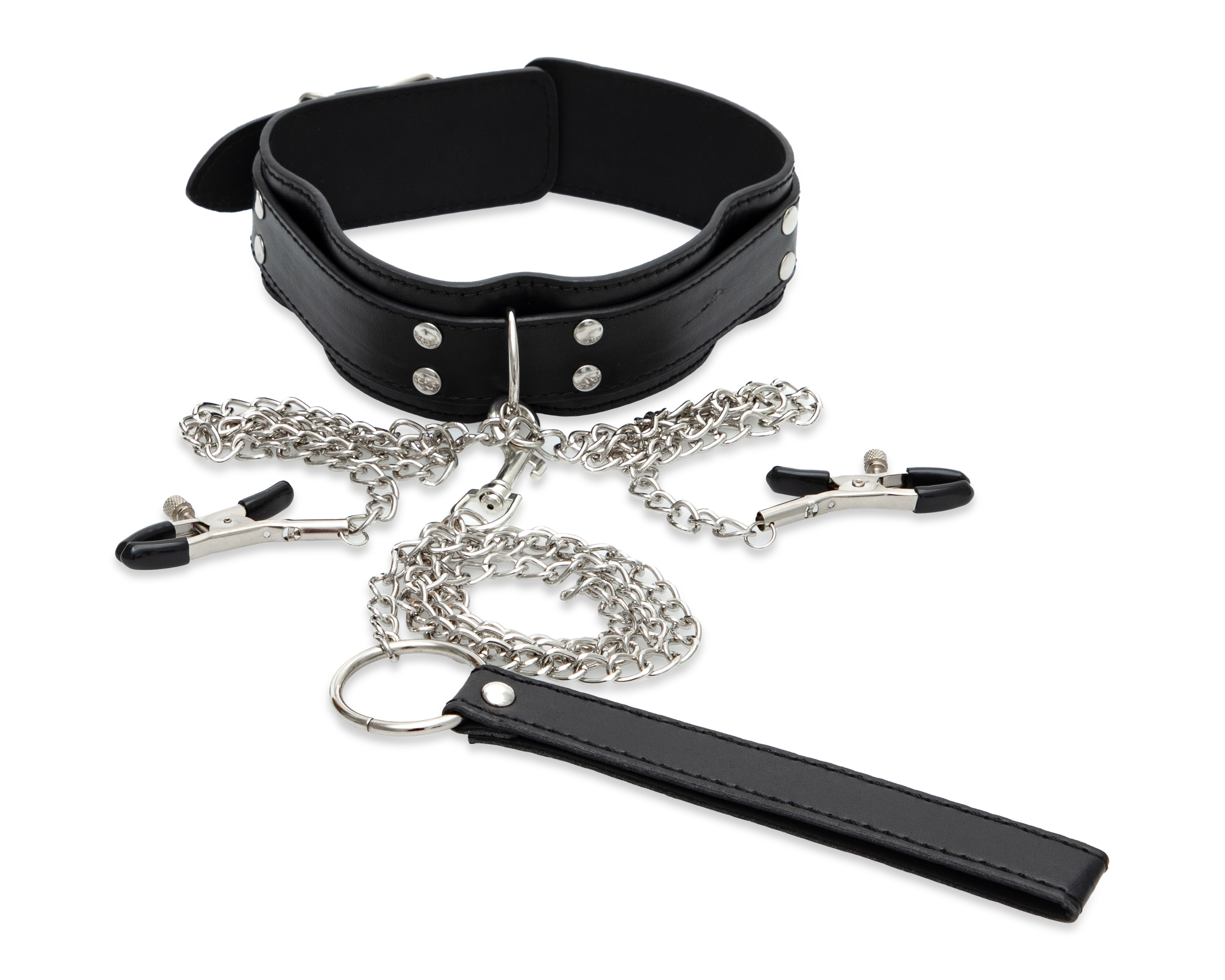 Gargantilla con Pinzas para Pezones Eva Tu Estilo Íntimo Negro