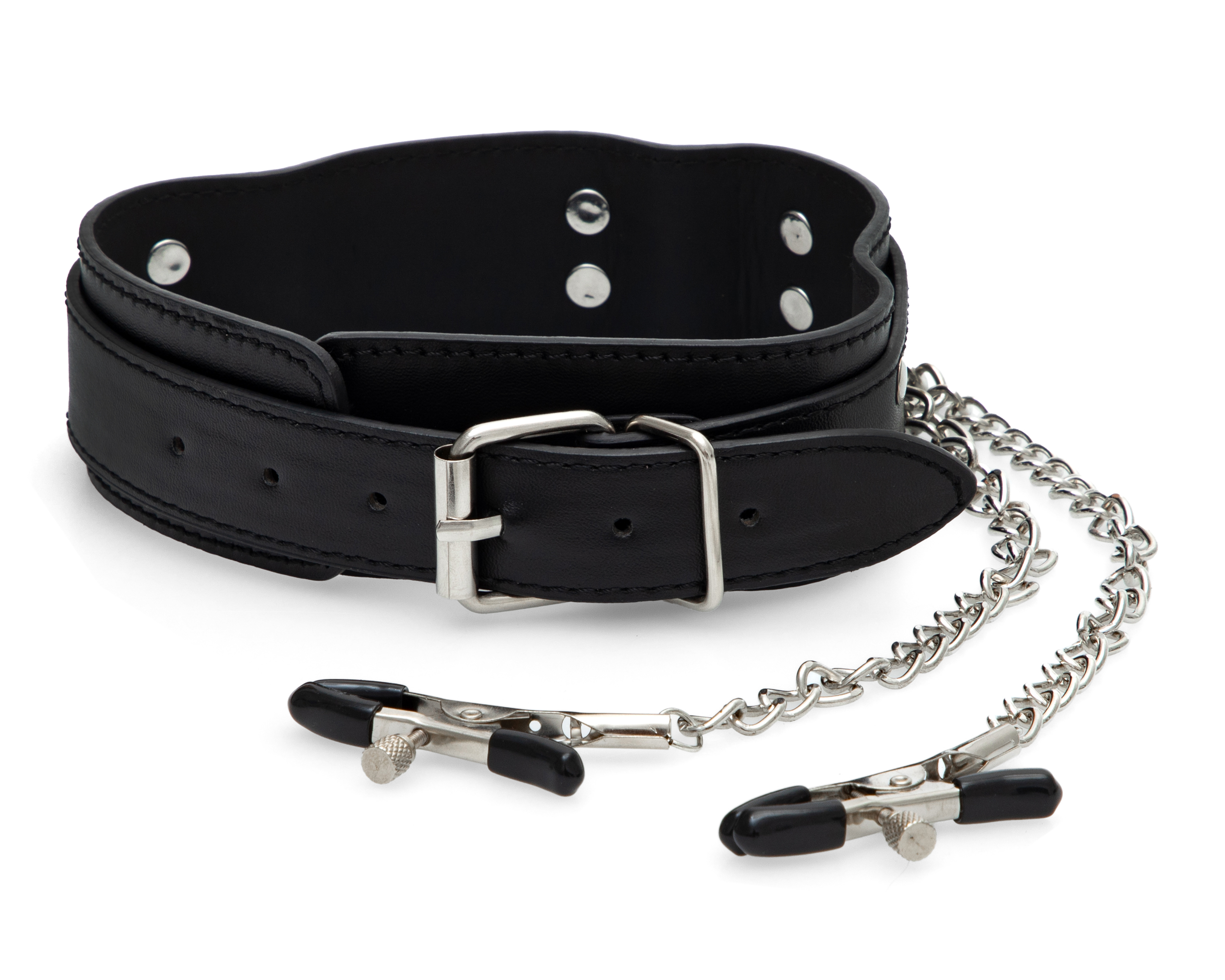 Foto 3 pulgar | Foto 2 | Gargantilla con Pinzas para Pezones Eva Tu Estilo Íntimo Negro