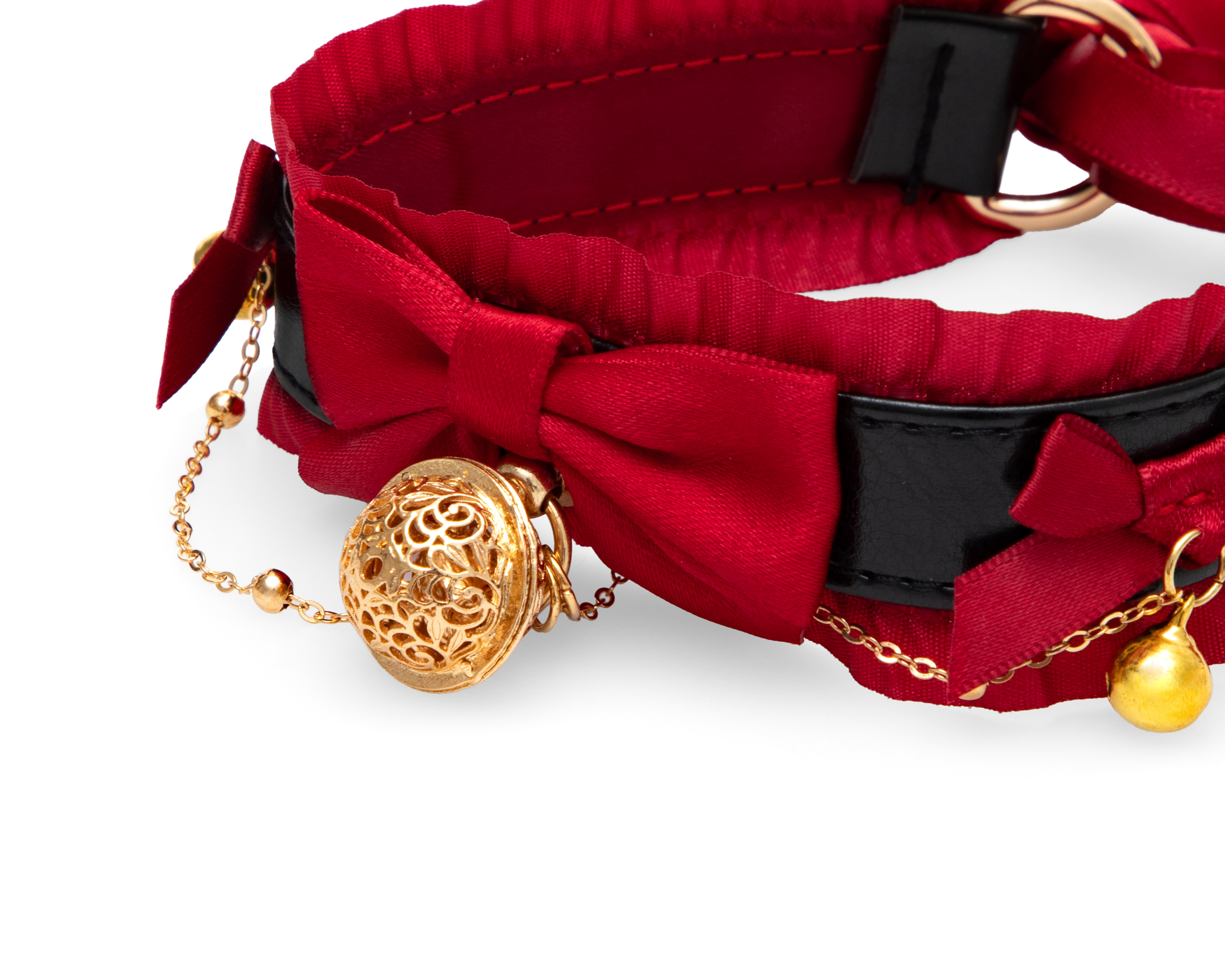 Foto 2 | Foto 2 | Gargantilla y Correa con Moño Eva Tu Estilo Íntimo Rojo