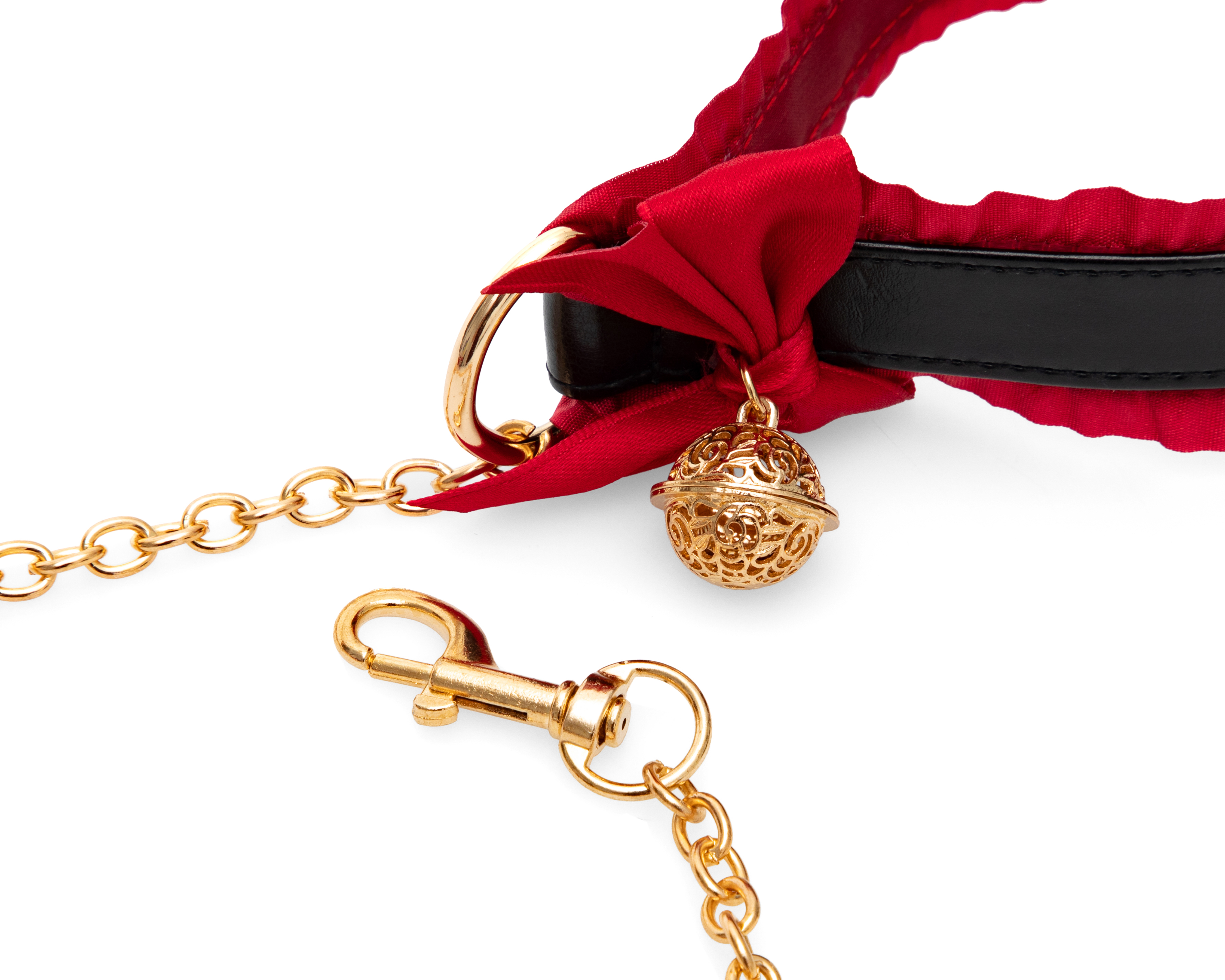 Foto 3 | Foto 3 | Gargantilla y Correa con Moño Eva Tu Estilo Íntimo Rojo