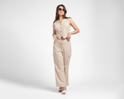 Foto 2 | Foto 2 | Pantalón Cargo Sahara Beige para Mujer