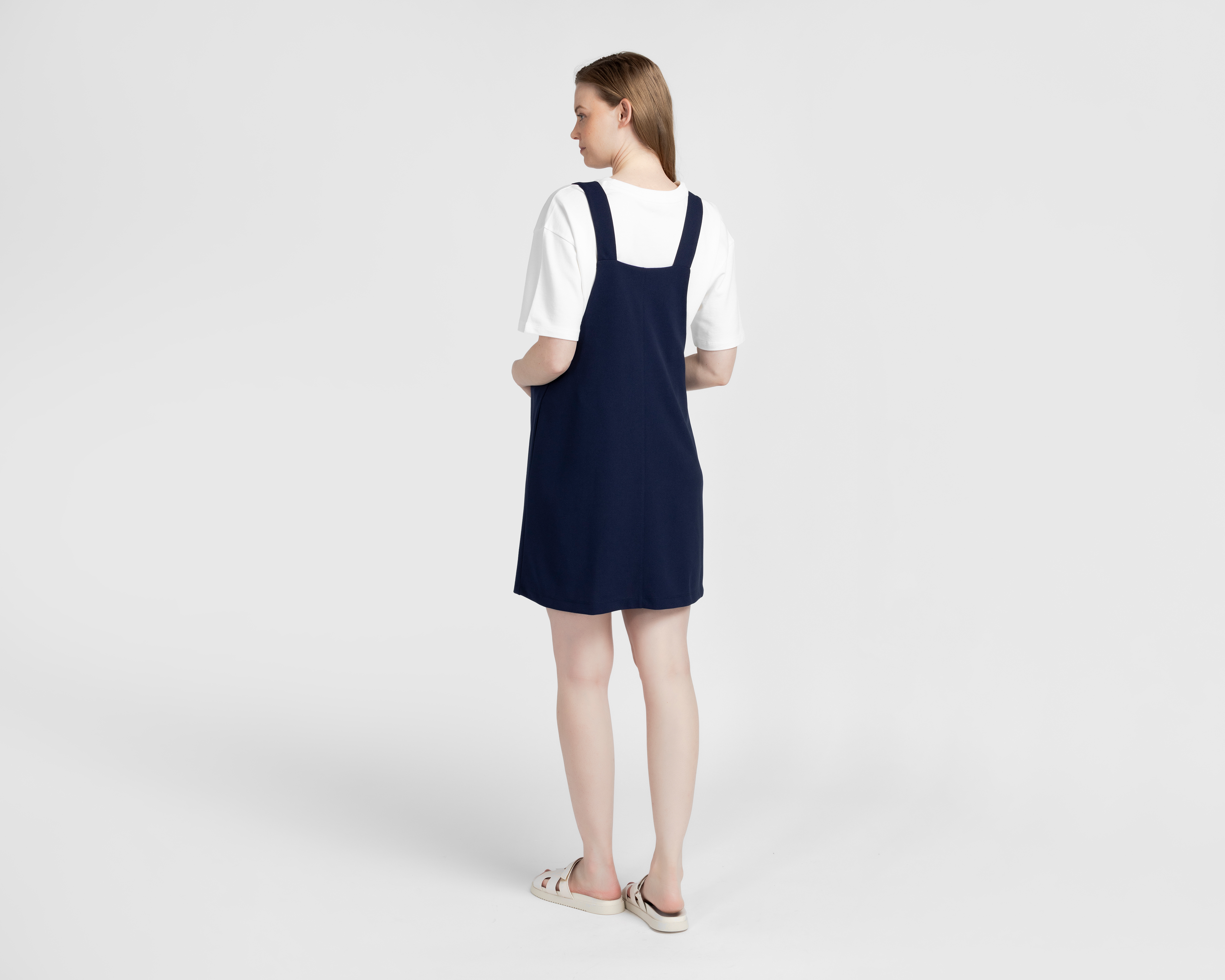 Foto 4 pulgar | Foto 3 | Overol de Maternidad Azul Marino Mamá Bella