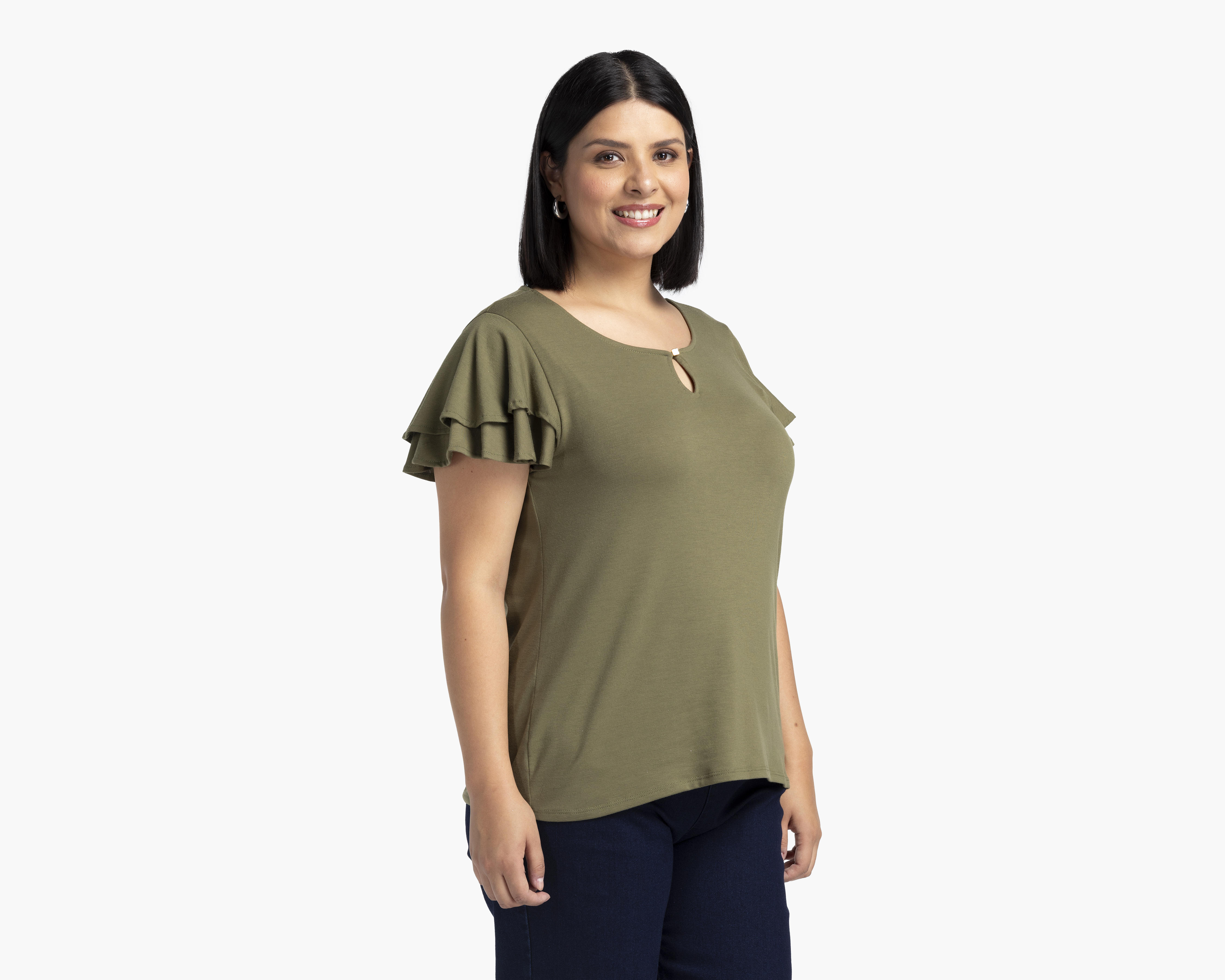 Playera Verde Sahara para Mujer