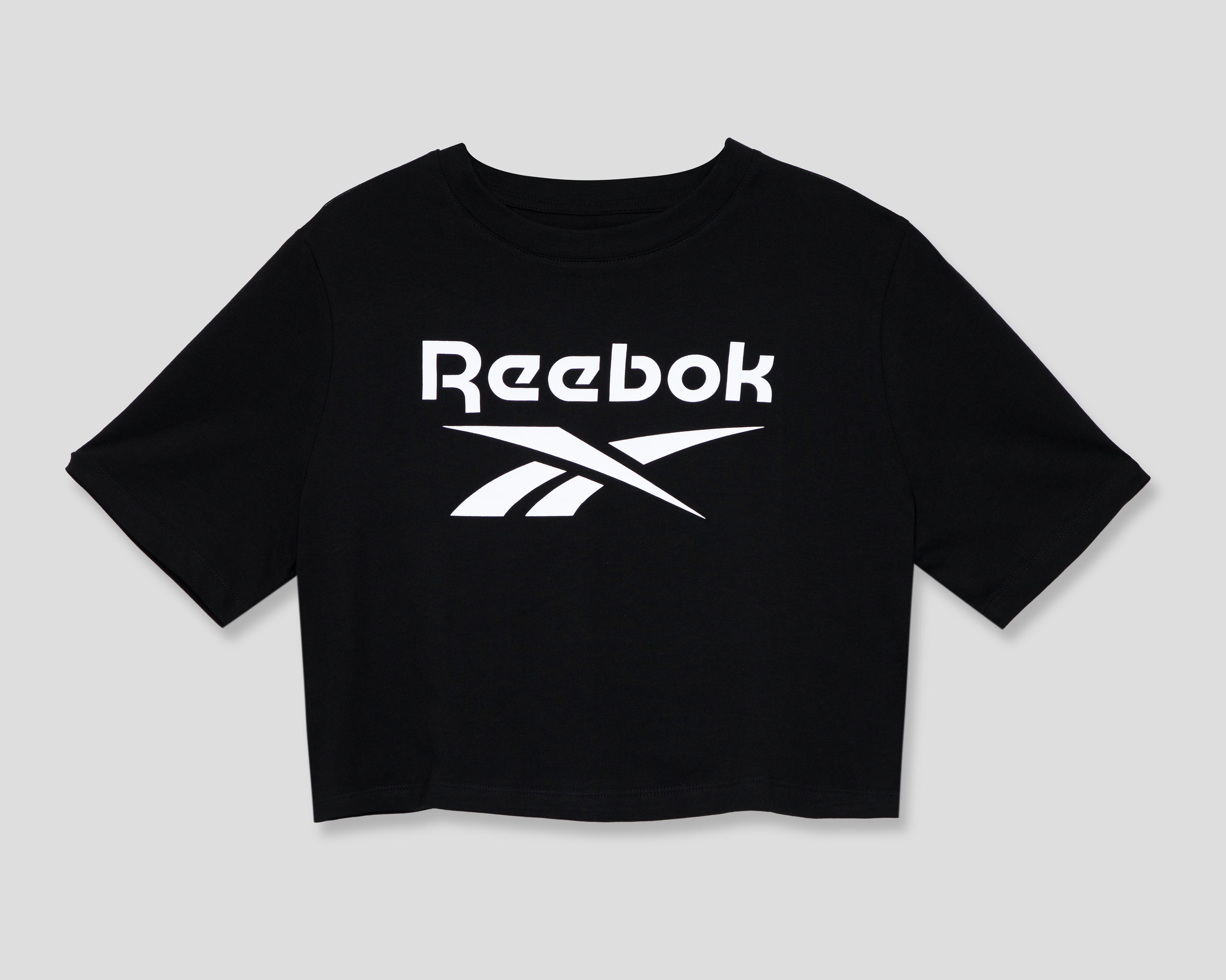 Crop Top Reebok Negro para Mujer