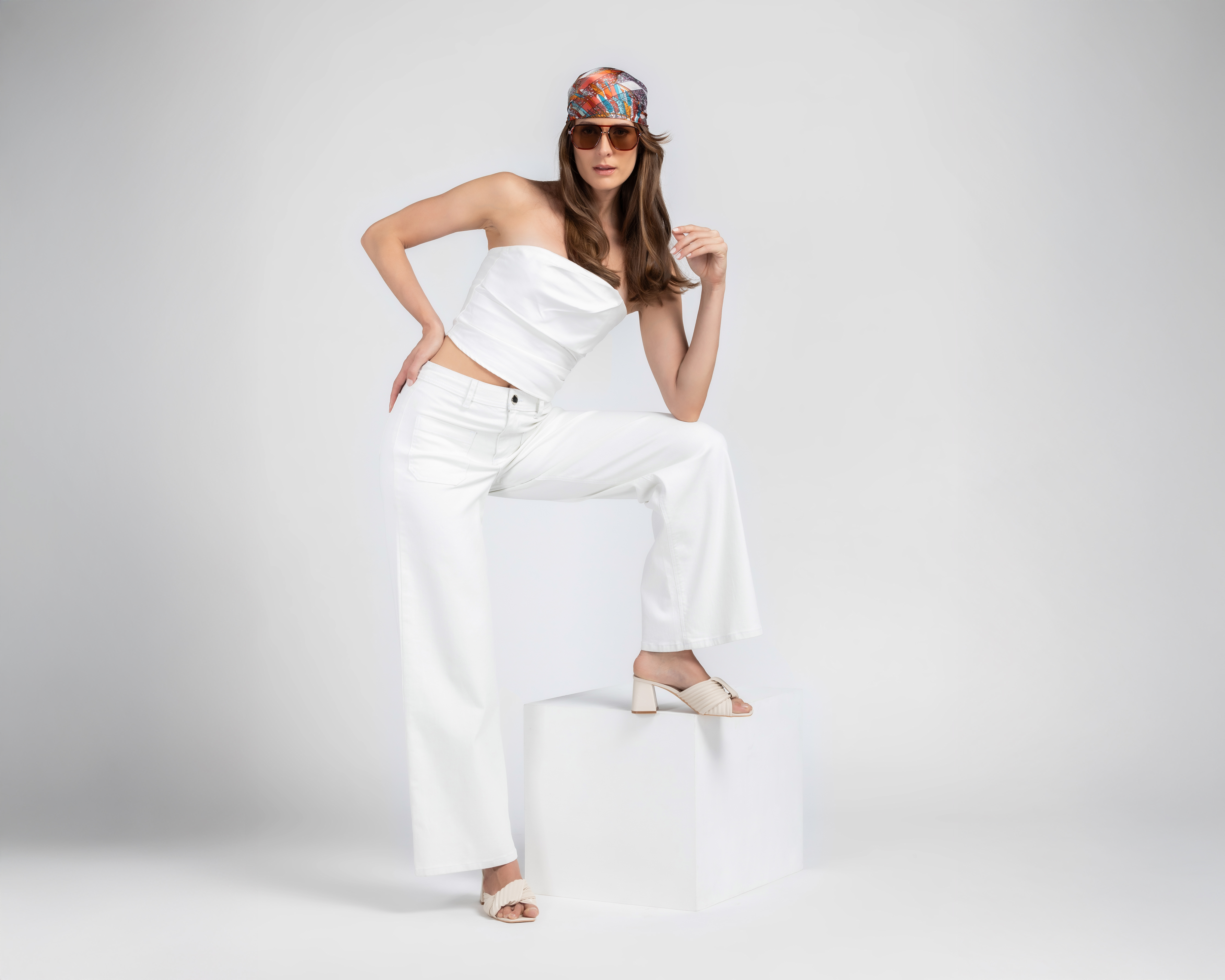 Foto 3 pulgar | Foto 2 | Jeans Wide Leg Sahara para Mujer