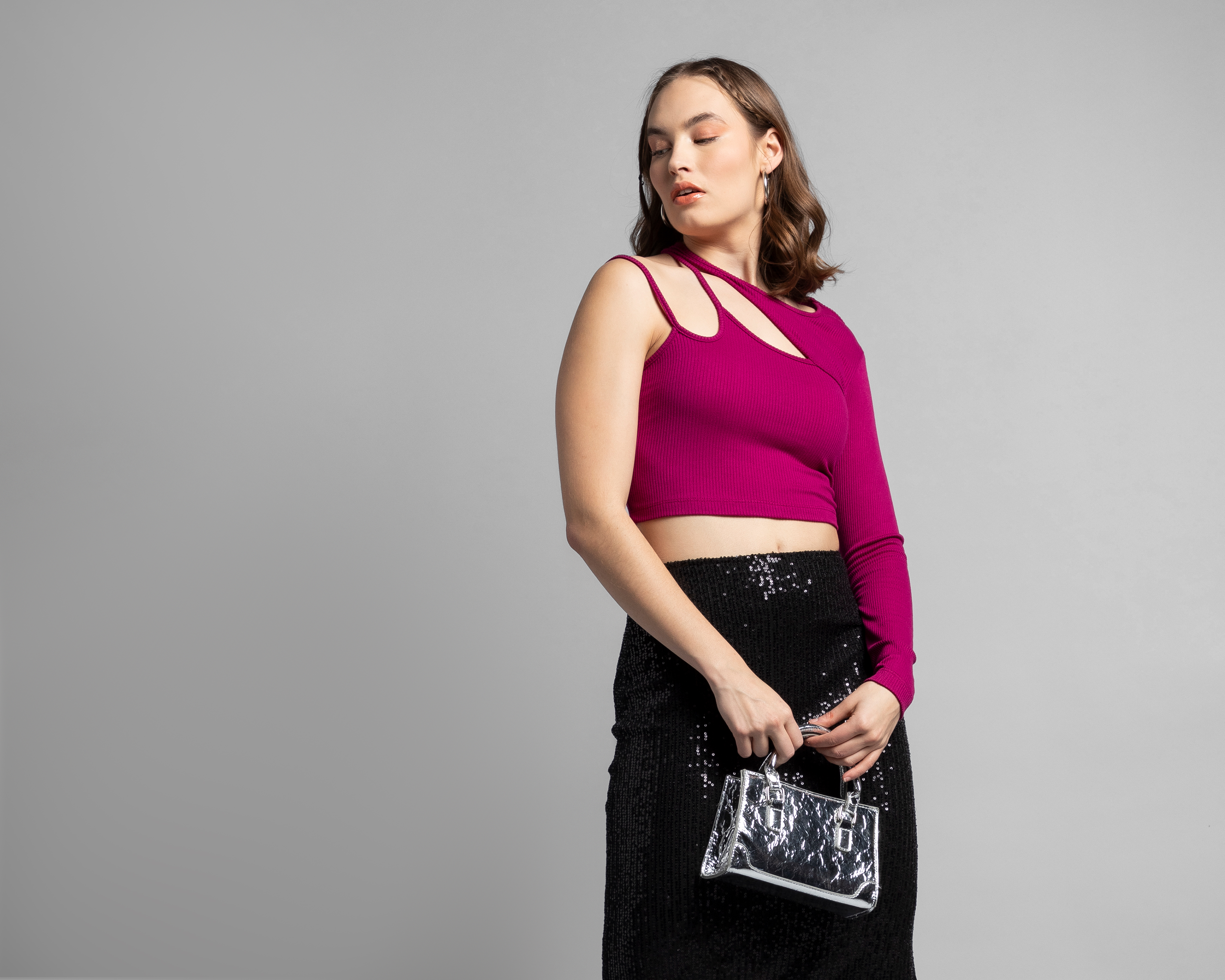 Foto 3 pulgar | Foto 2 | Blusa con Hombro Descubierto Thinner para Mujer