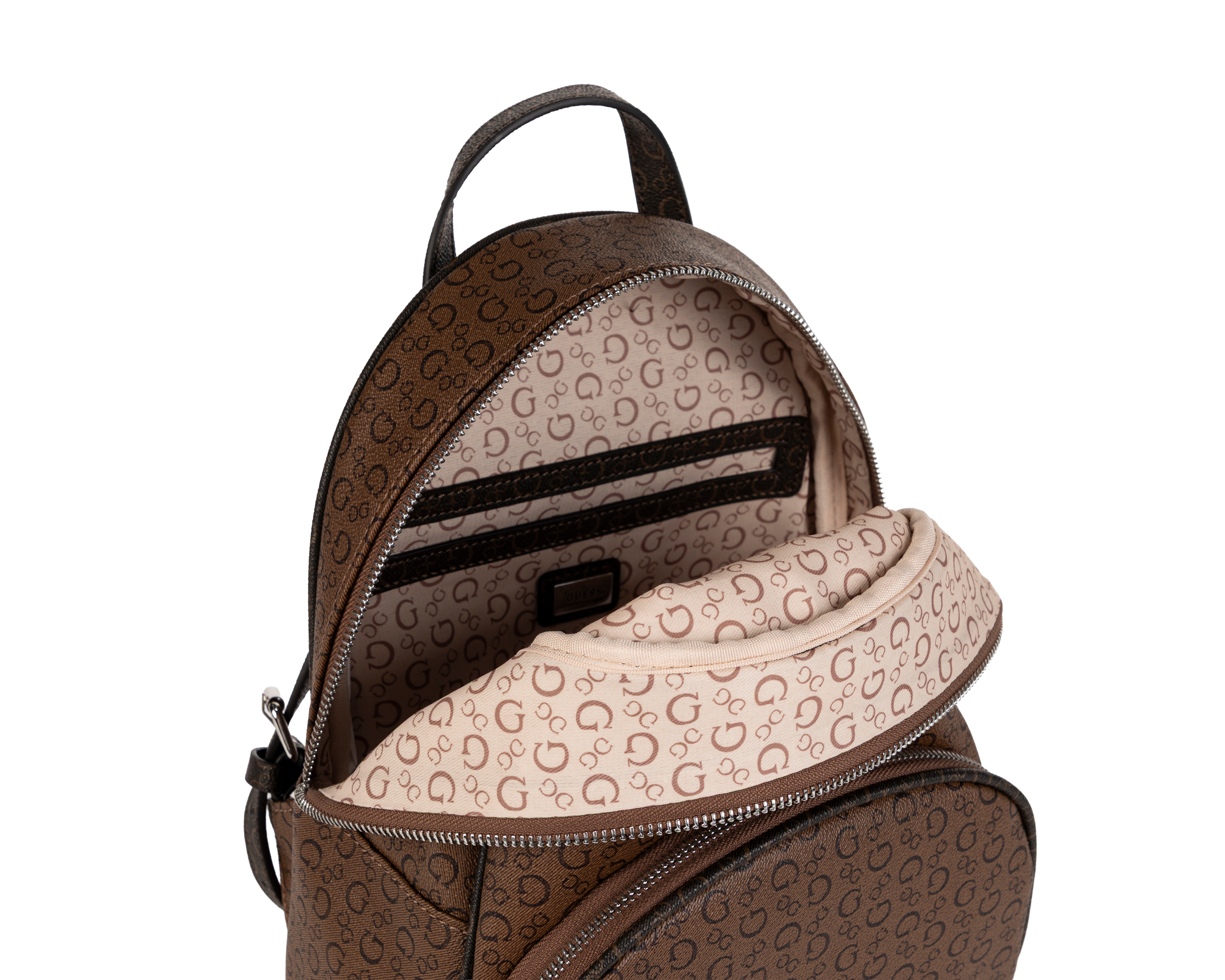 Foto 5 pulgar | Foto 4 | Mochila Guess Jillian Café