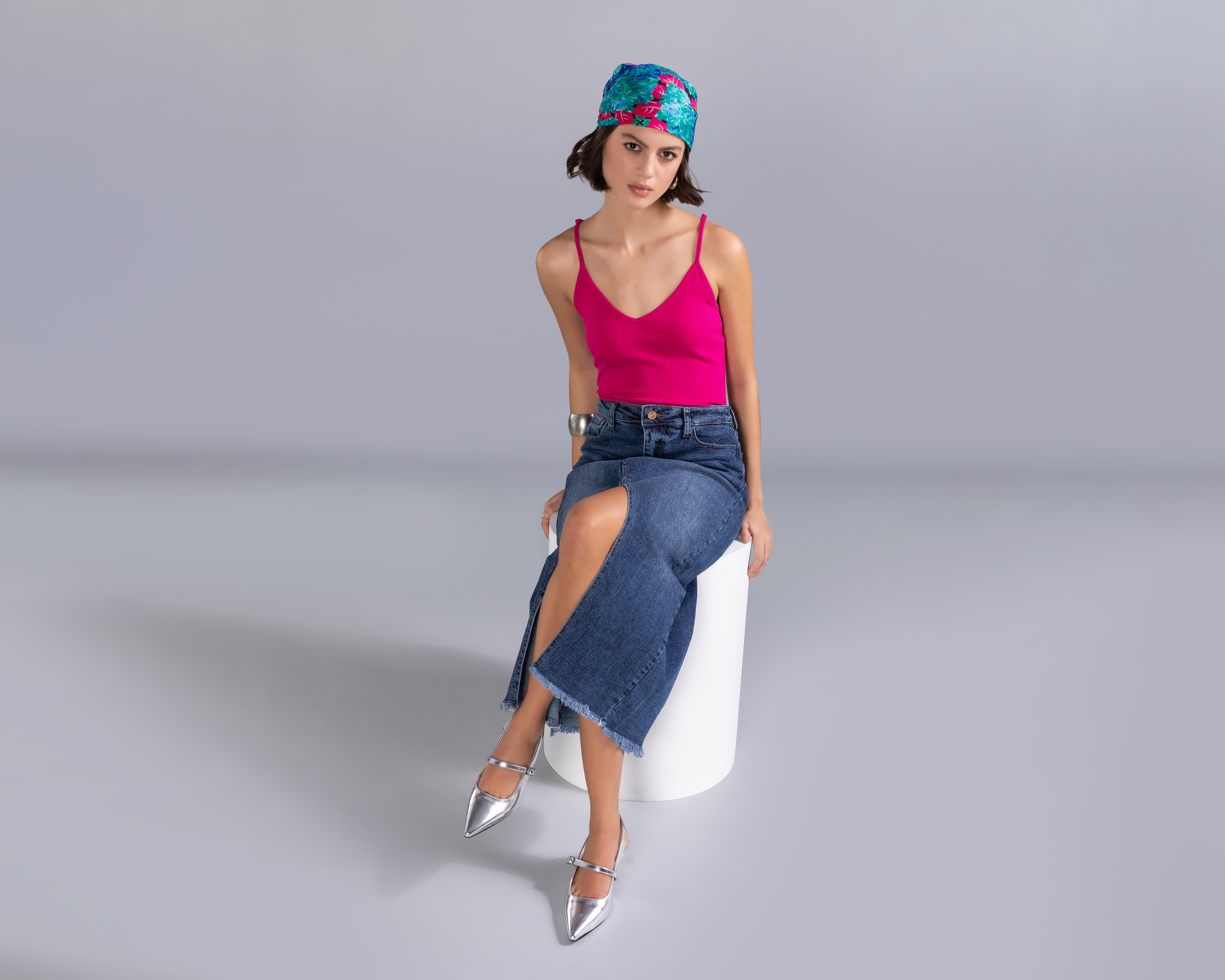 Blusa sin Manga Body Rib con Tirante Ajustable Strona para Mujer