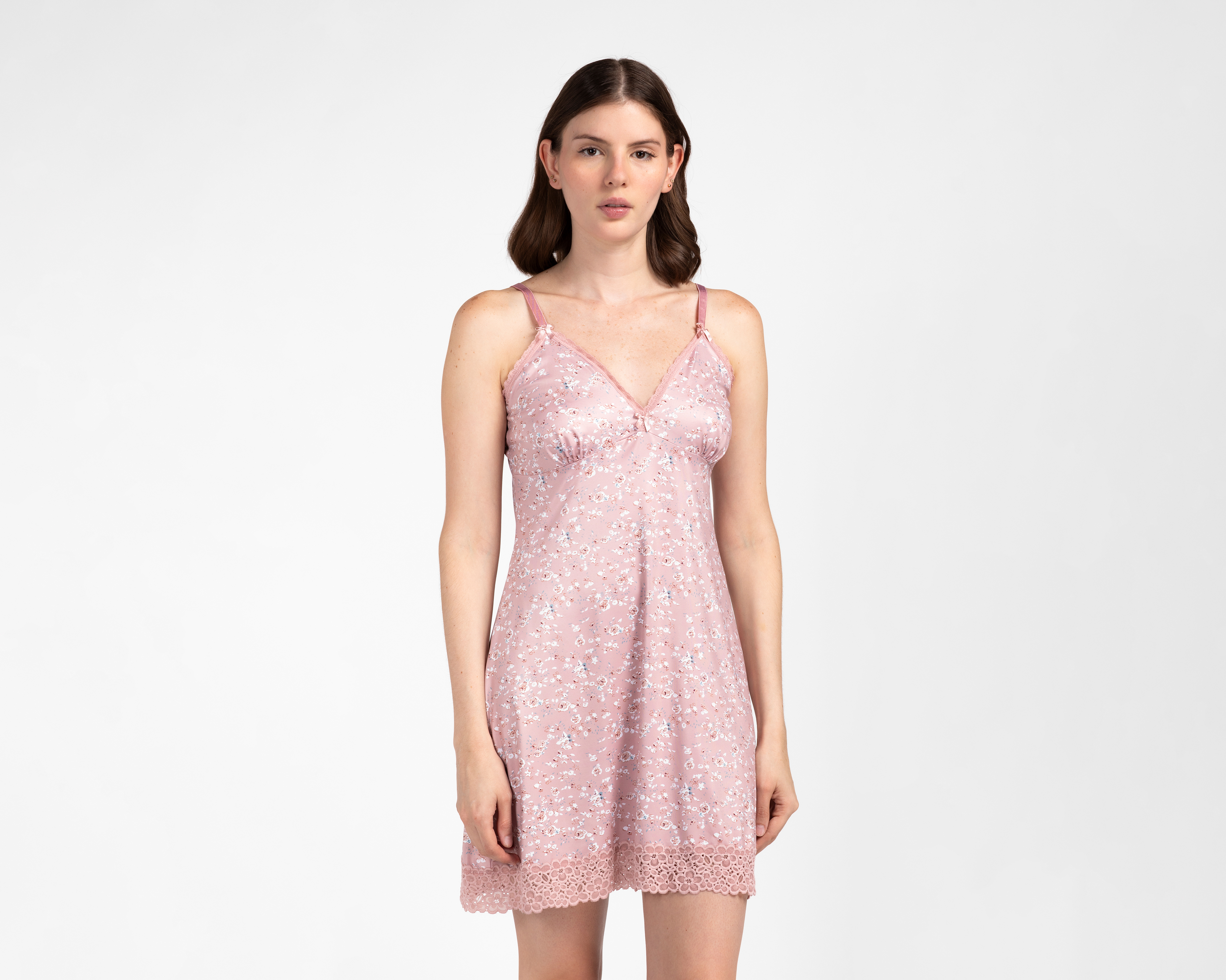 Foto 2 pulgar | Foto 1 | Camisón Frescura con Encaje para Mujer