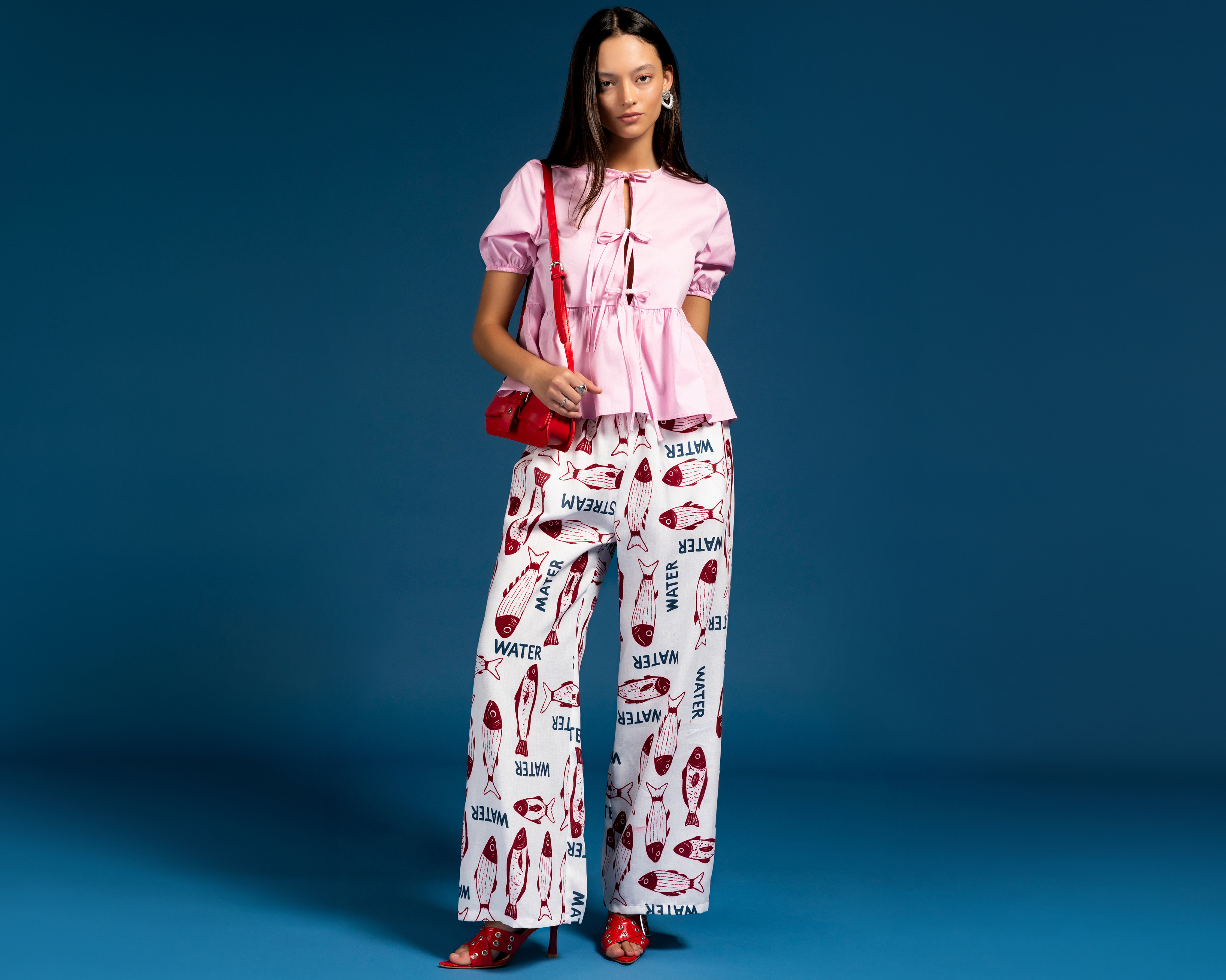 Pantalón Ancho Strona Blanco Juvenil