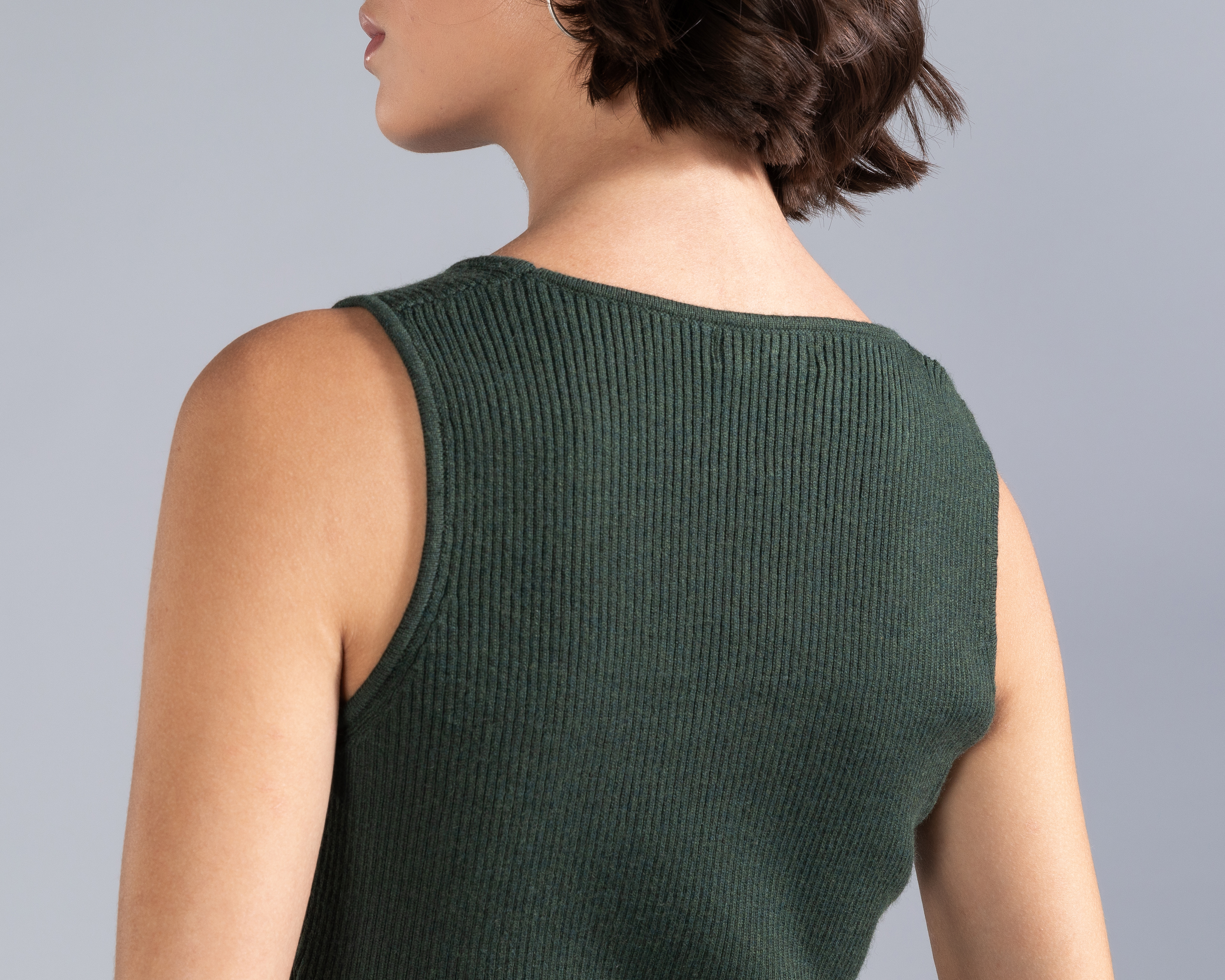 Foto 6 pulgar | Foto 5 | Vestido Midi Tejido Acanalado Strona para Mujer