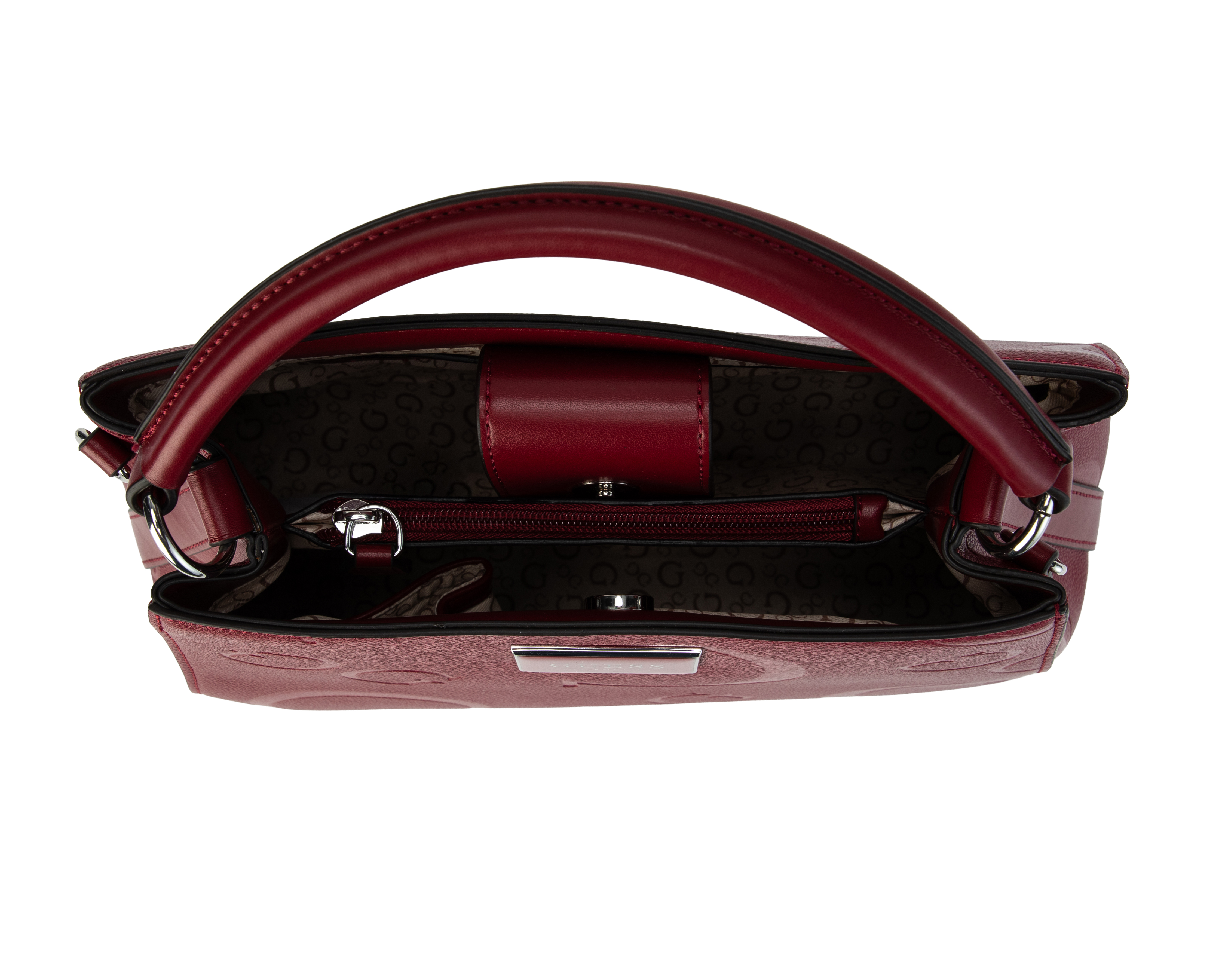 Foto 5 pulgar | Foto 4 | Bolsa de Mano Guess Jarson Satchel con Correa