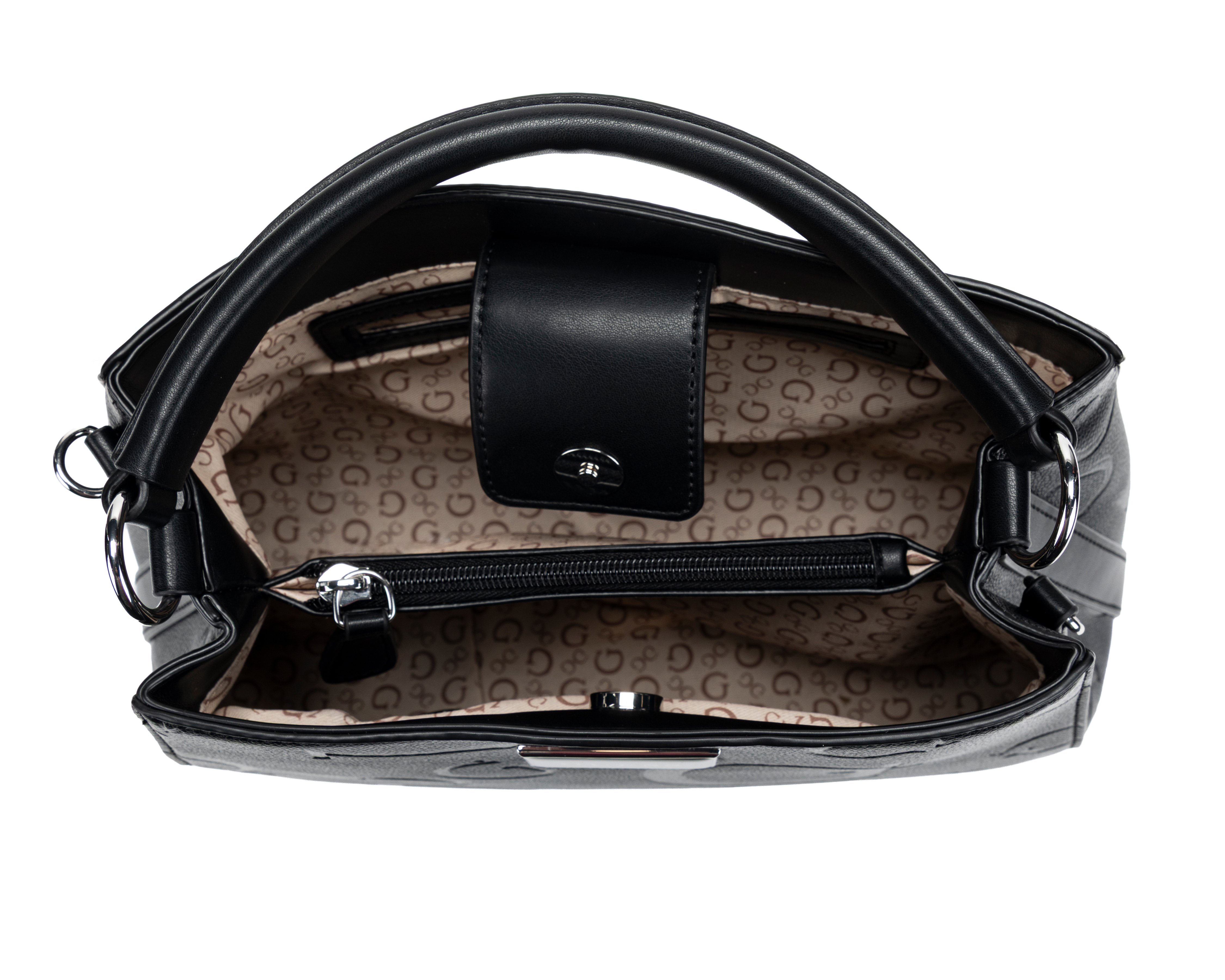 Foto 5 pulgar | Foto 4 | Bolsa de Mano Guess Jarson Satchel con Correa