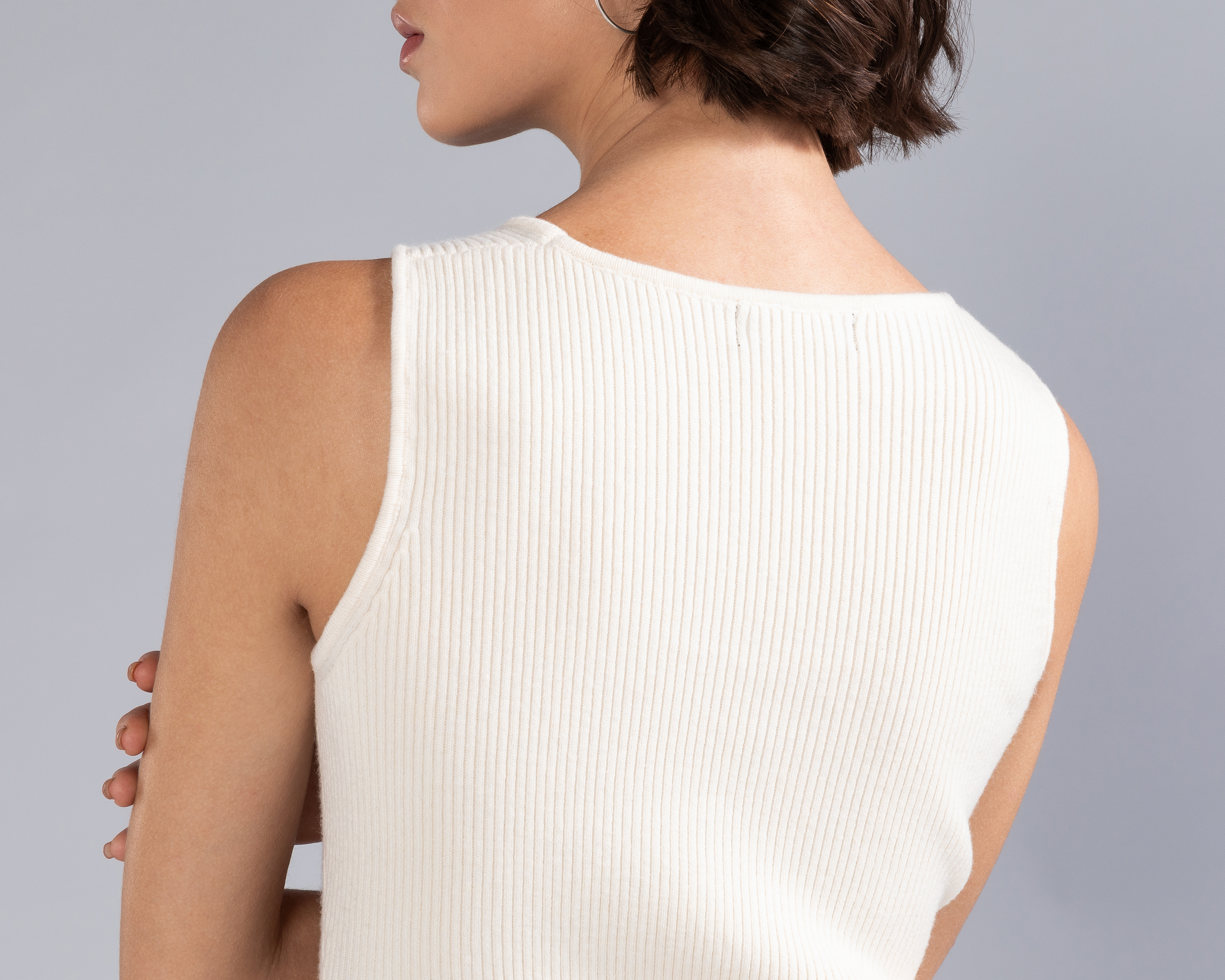 Foto 6 pulgar | Foto 5 | Vestido Midi Tejido Acanalado Strona para Mujer