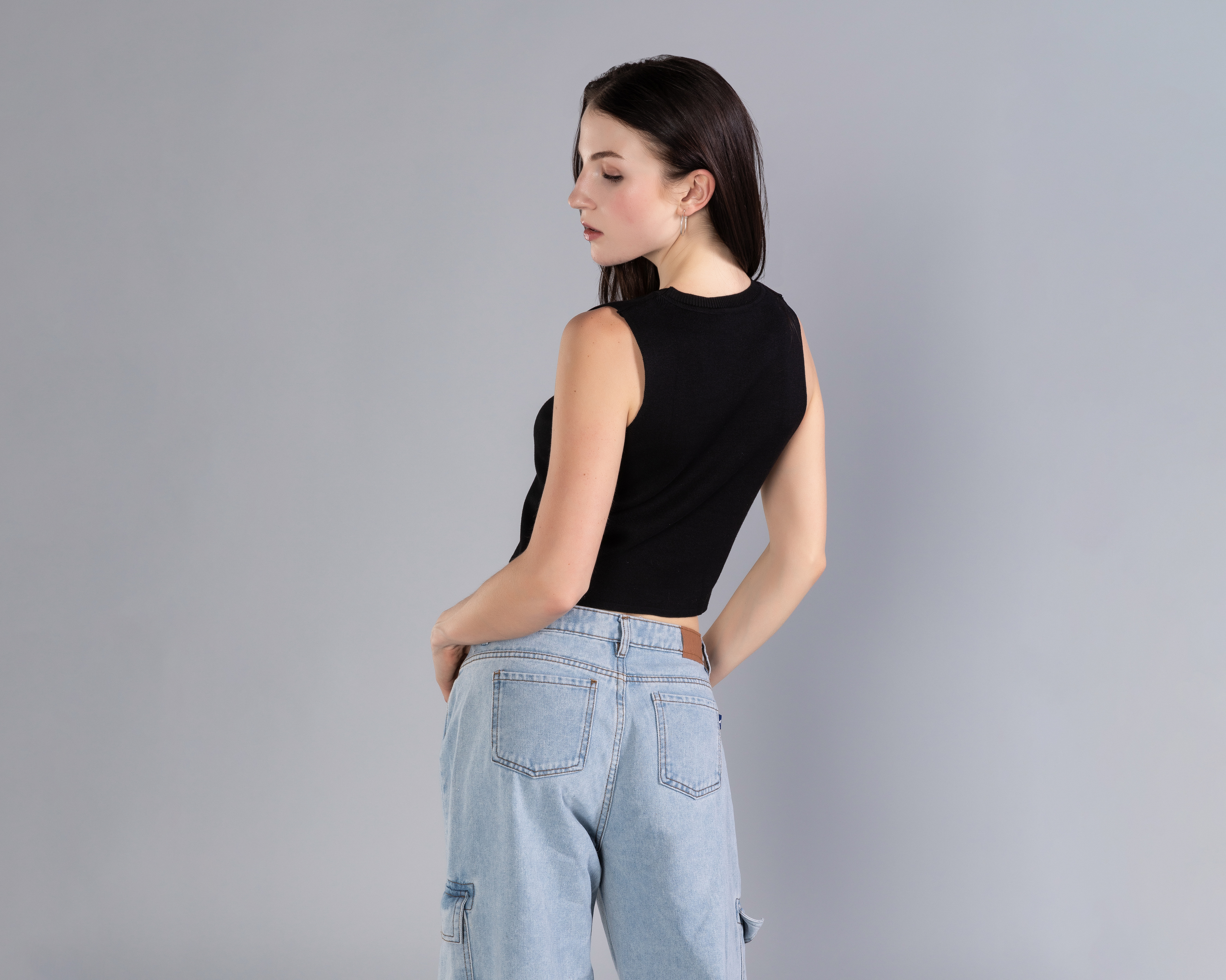 Foto 4 pulgar | Foto 3 | Playera sin Manga Punto Fino Strona para Mujer