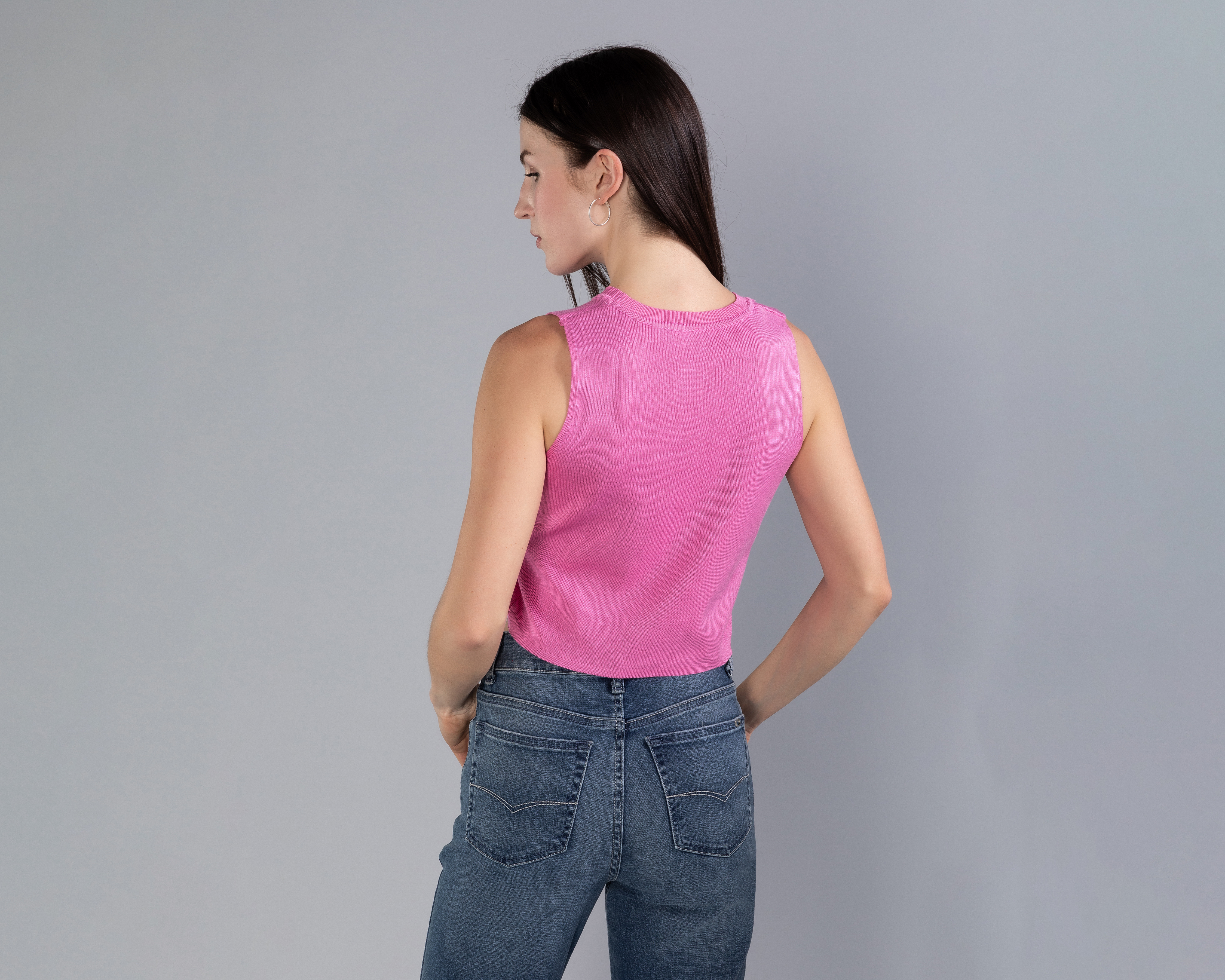 Foto 4 pulgar | Foto 3 | Playera sin Manga Punto Fino Strona para Mujer