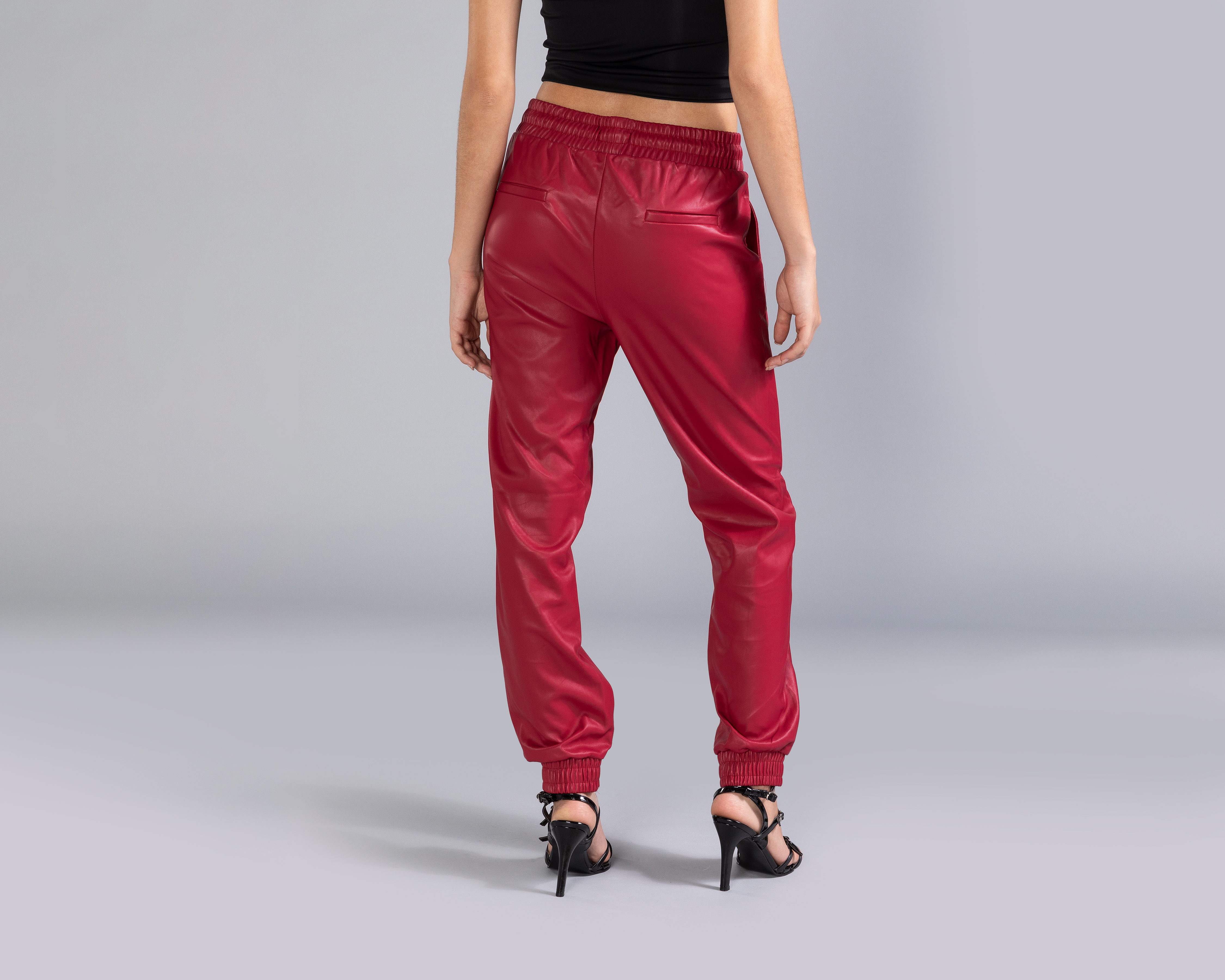 Foto 4 pulgar | Foto 3 | Pantalón Strona Rojo para Mujer