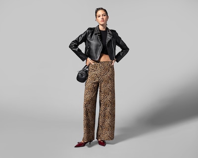 Foto 1 | Foto 1 | Pantalón Ancho Thinner Animal Print para Mujer