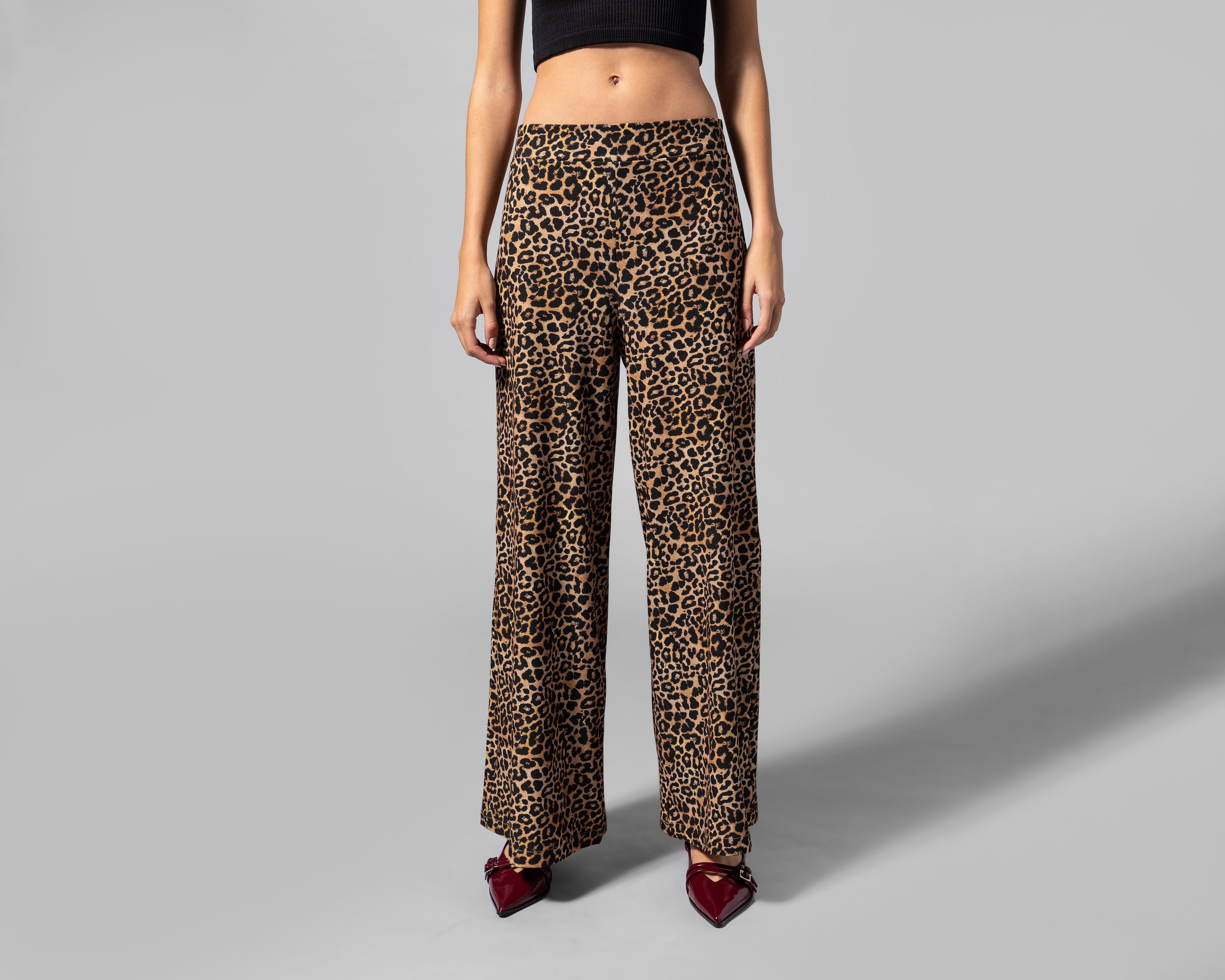 Foto 3 pulgar | Foto 2 | Pantalón Ancho Thinner Animal Print para Mujer